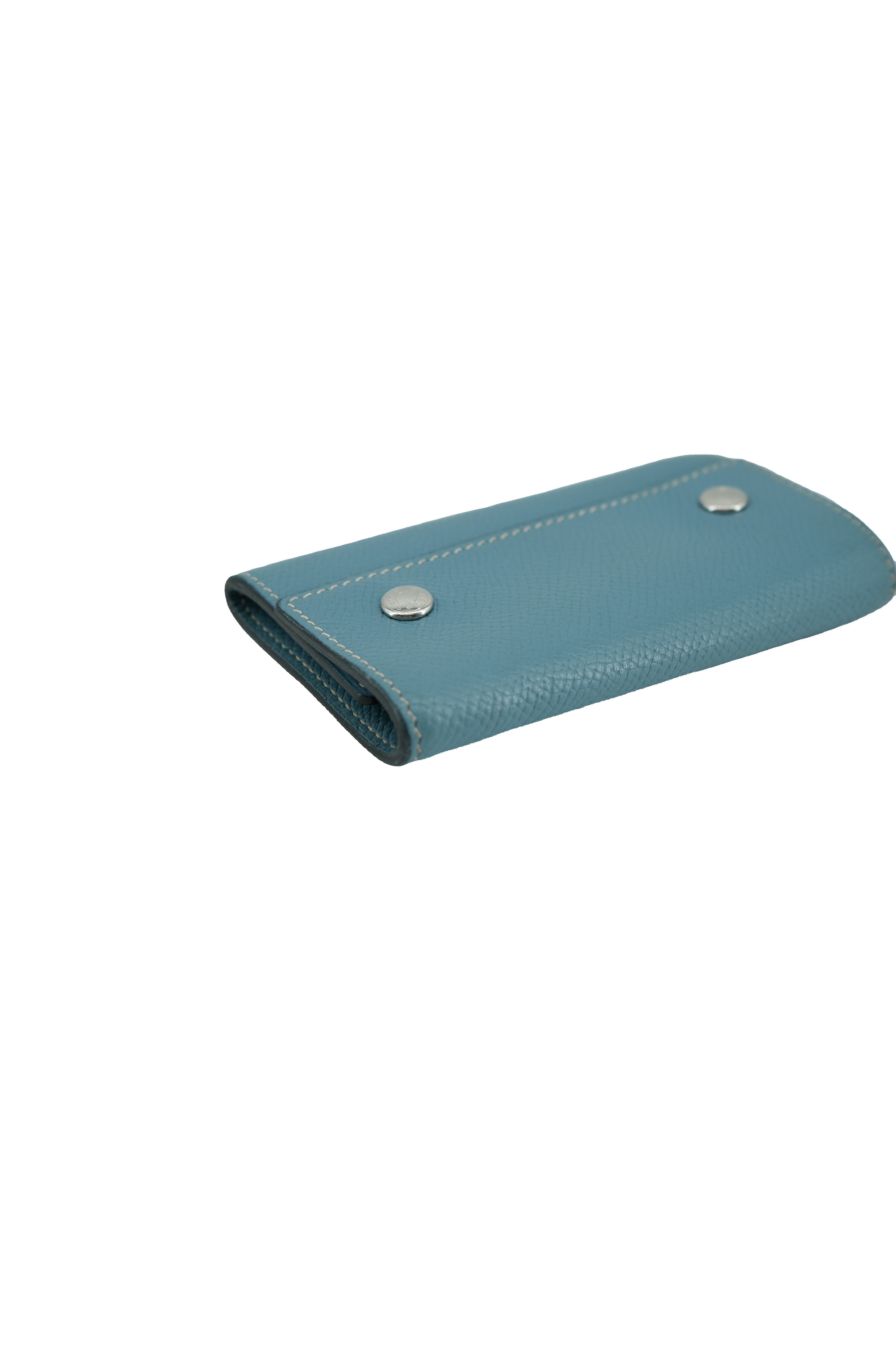 Hermès blue jean 4 key holder square L