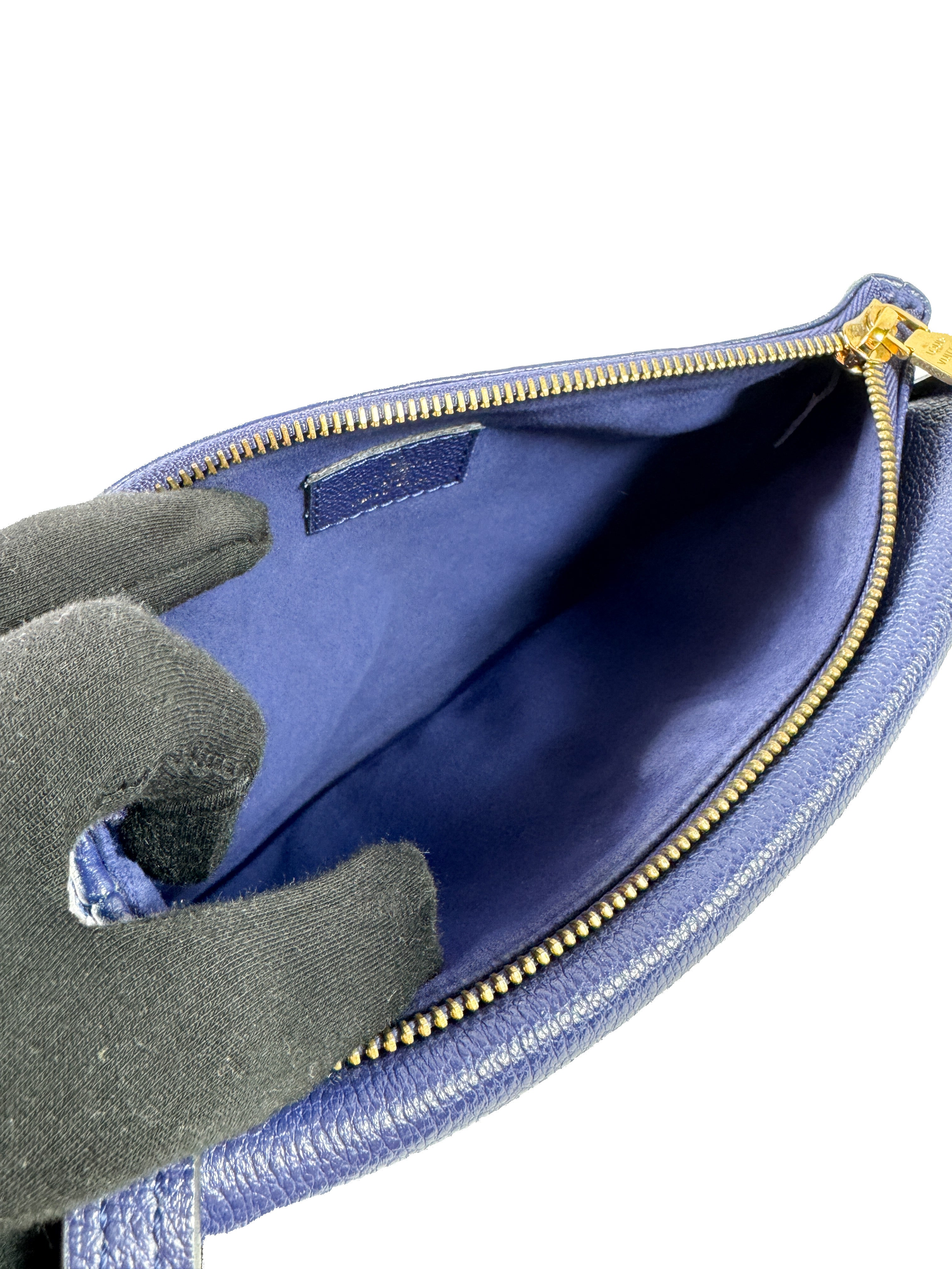 Louis Vuitton monogram navy empreinte leather Twice crossbody AR2185