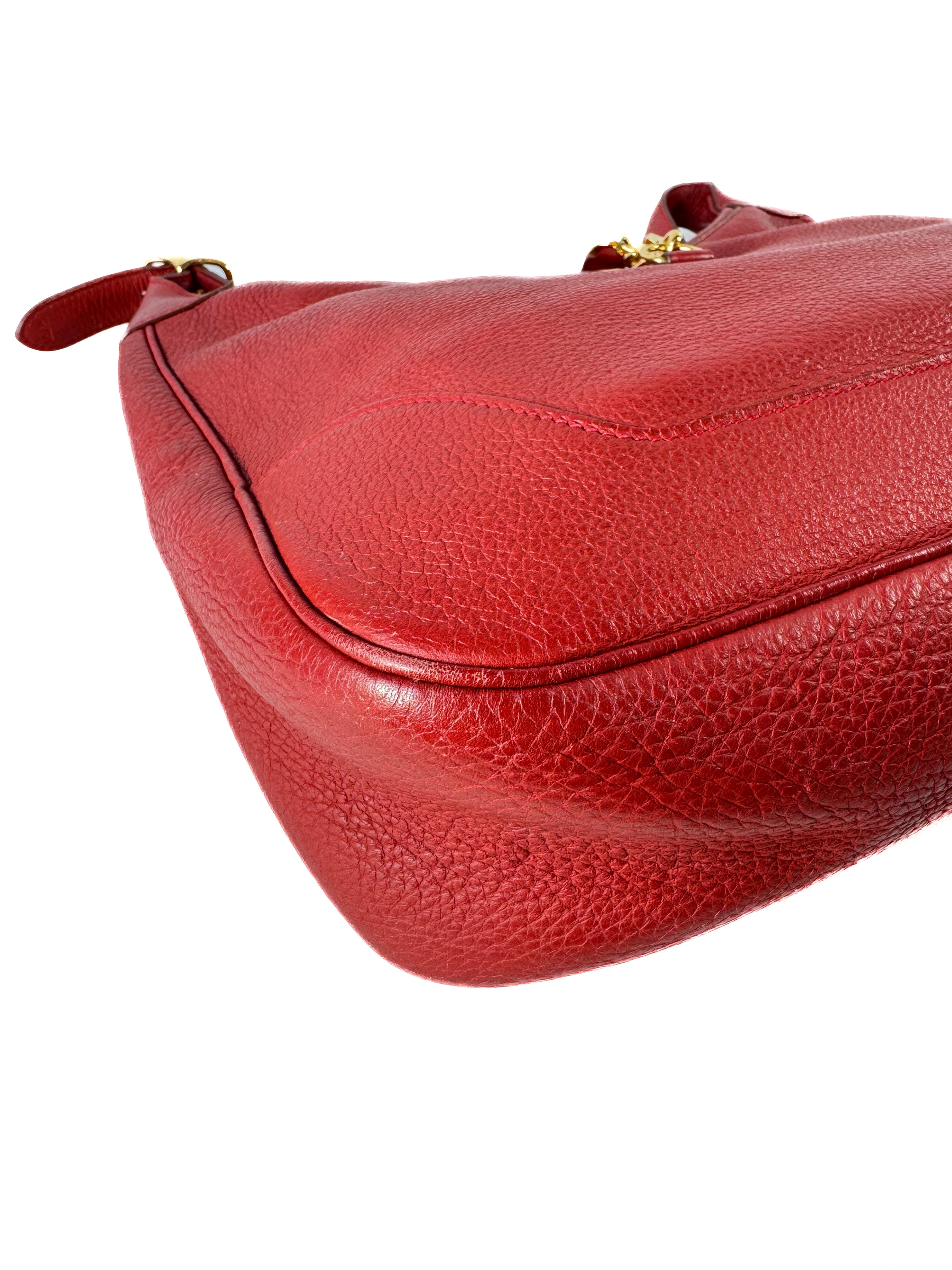 Hermès Clemence Trim 31 Rouge