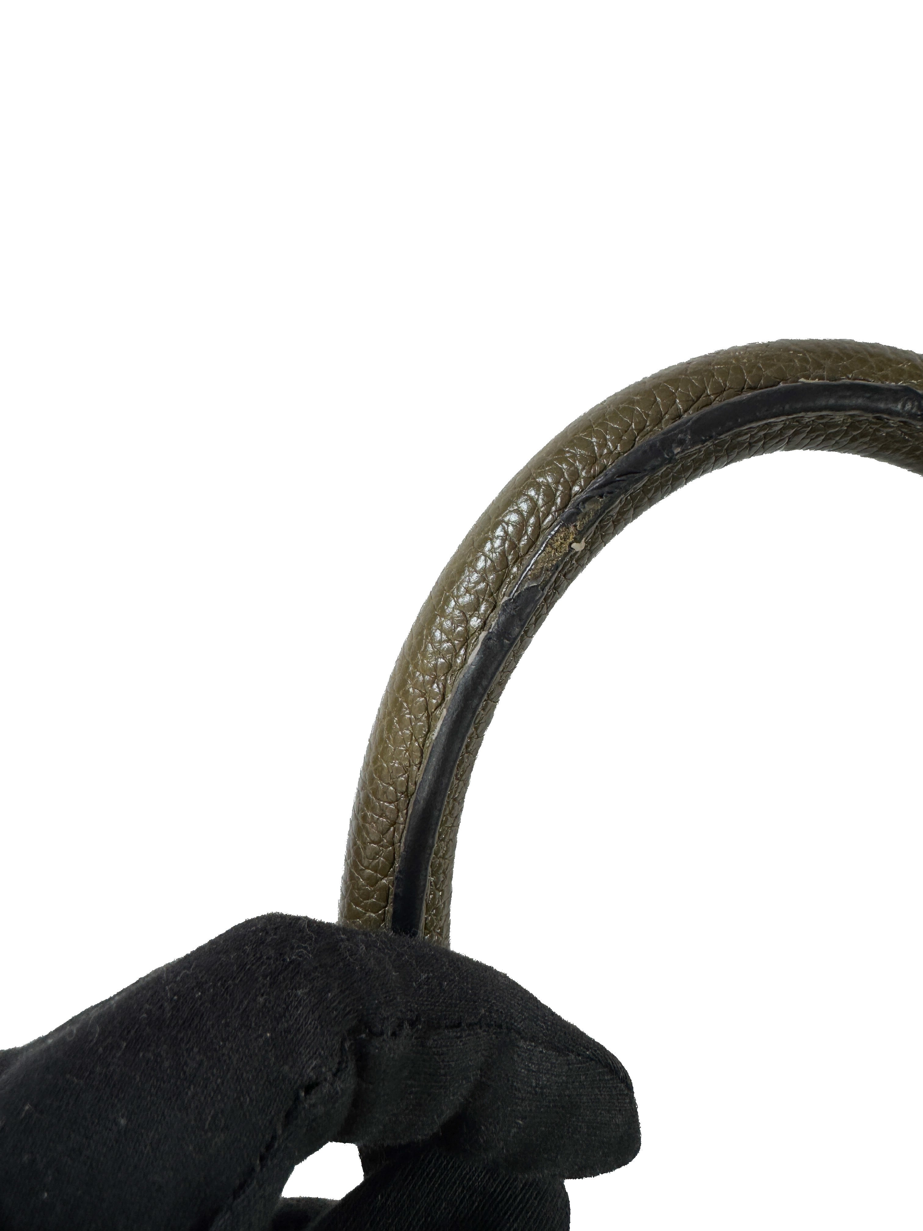 Celine olive leather mini luggage tote S-PA-1121