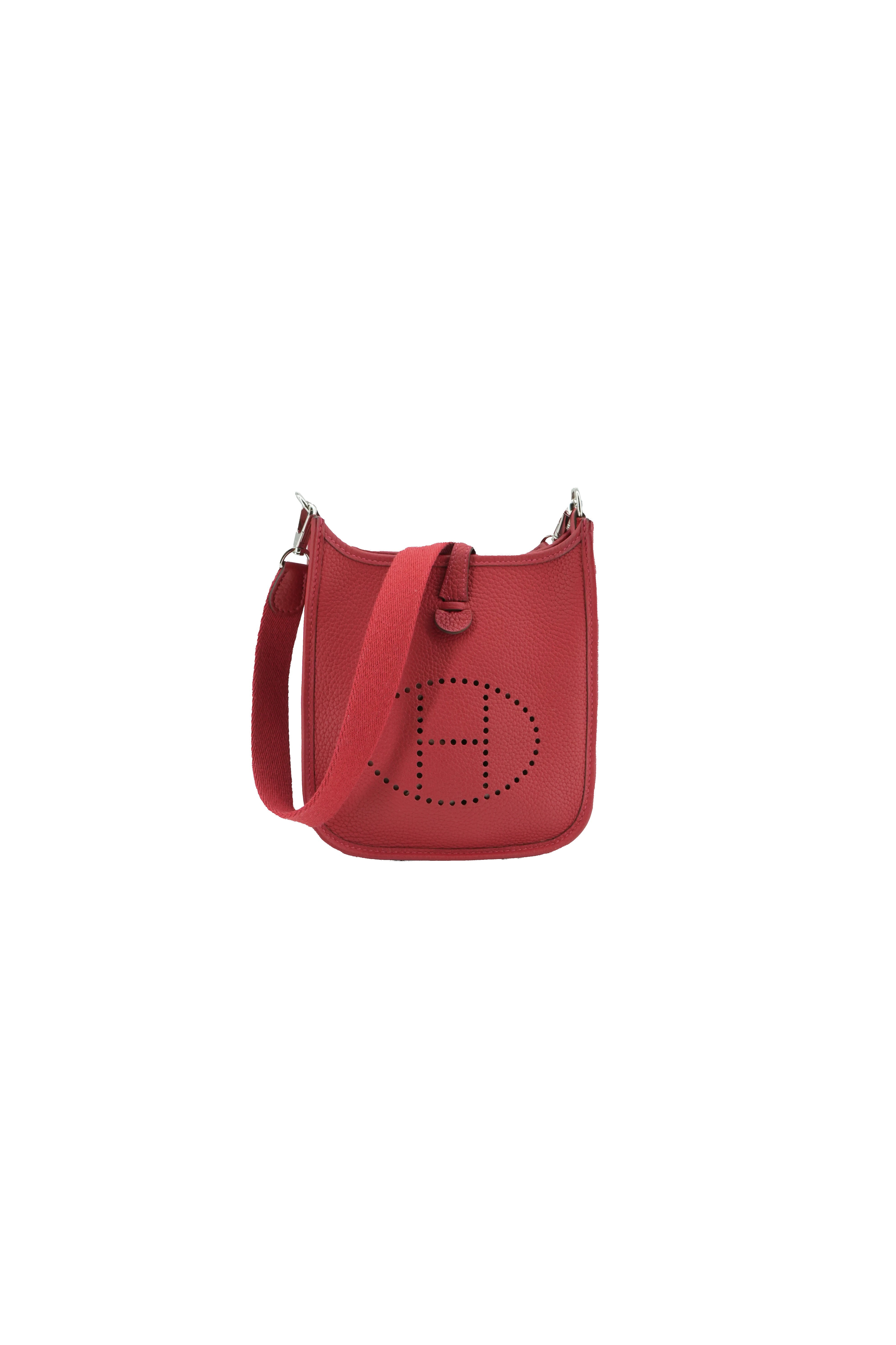 Hermès red Clemence evelyne 16 TPM B