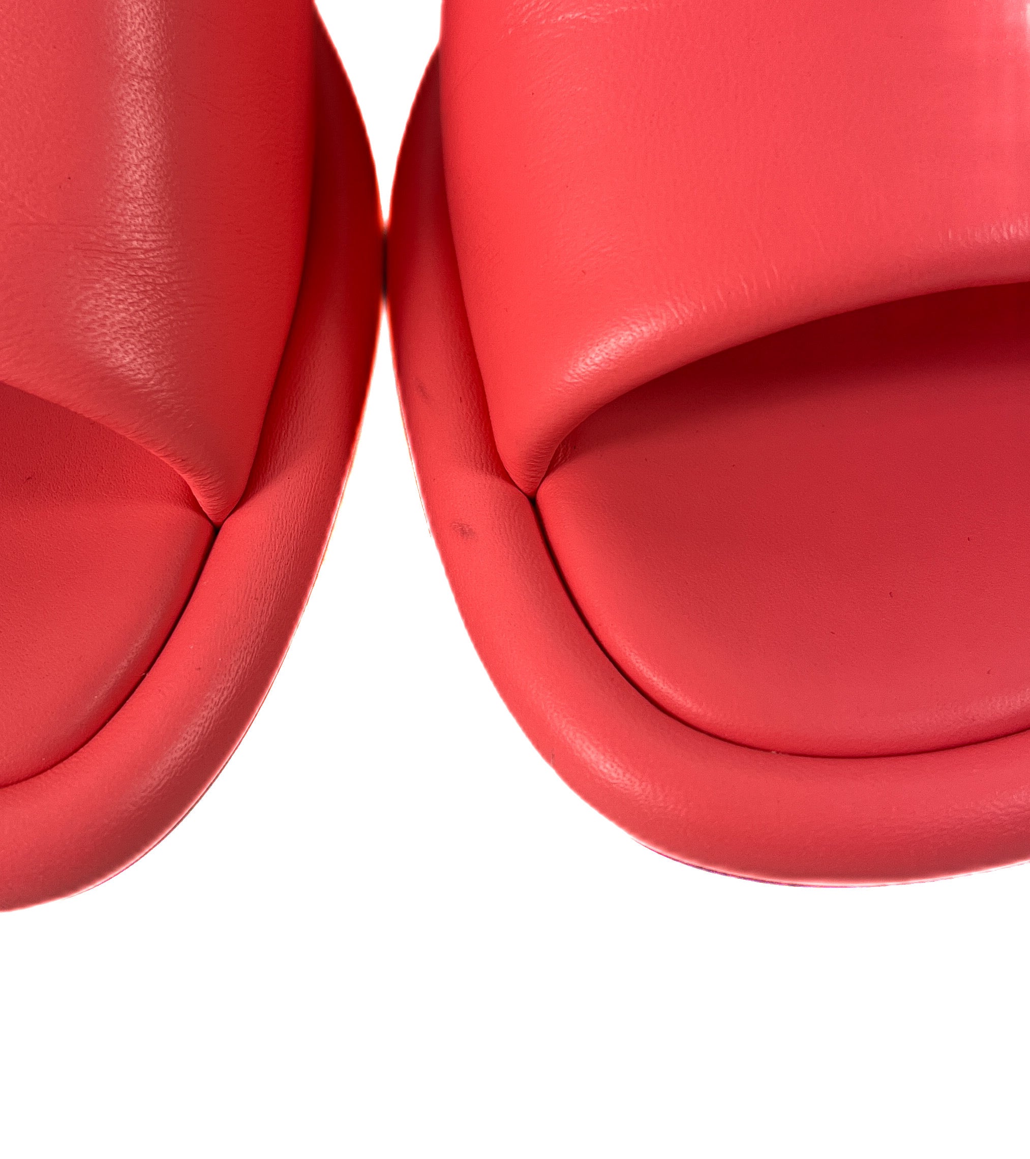 Fendi nappa pink leather 60mm slides size 39 NEW BOX retail $995