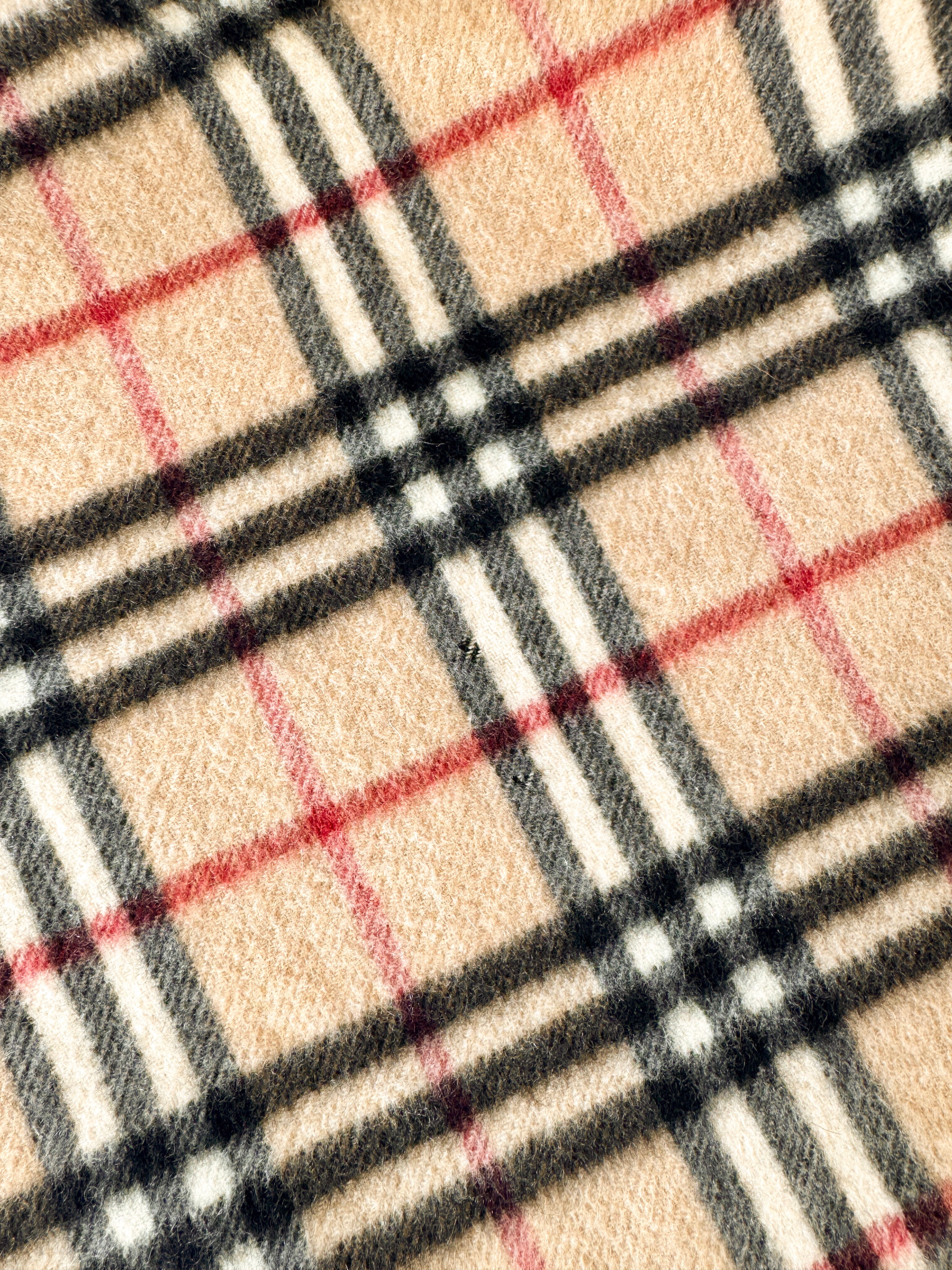 Burberry vintage classic plaid cashmere scarf