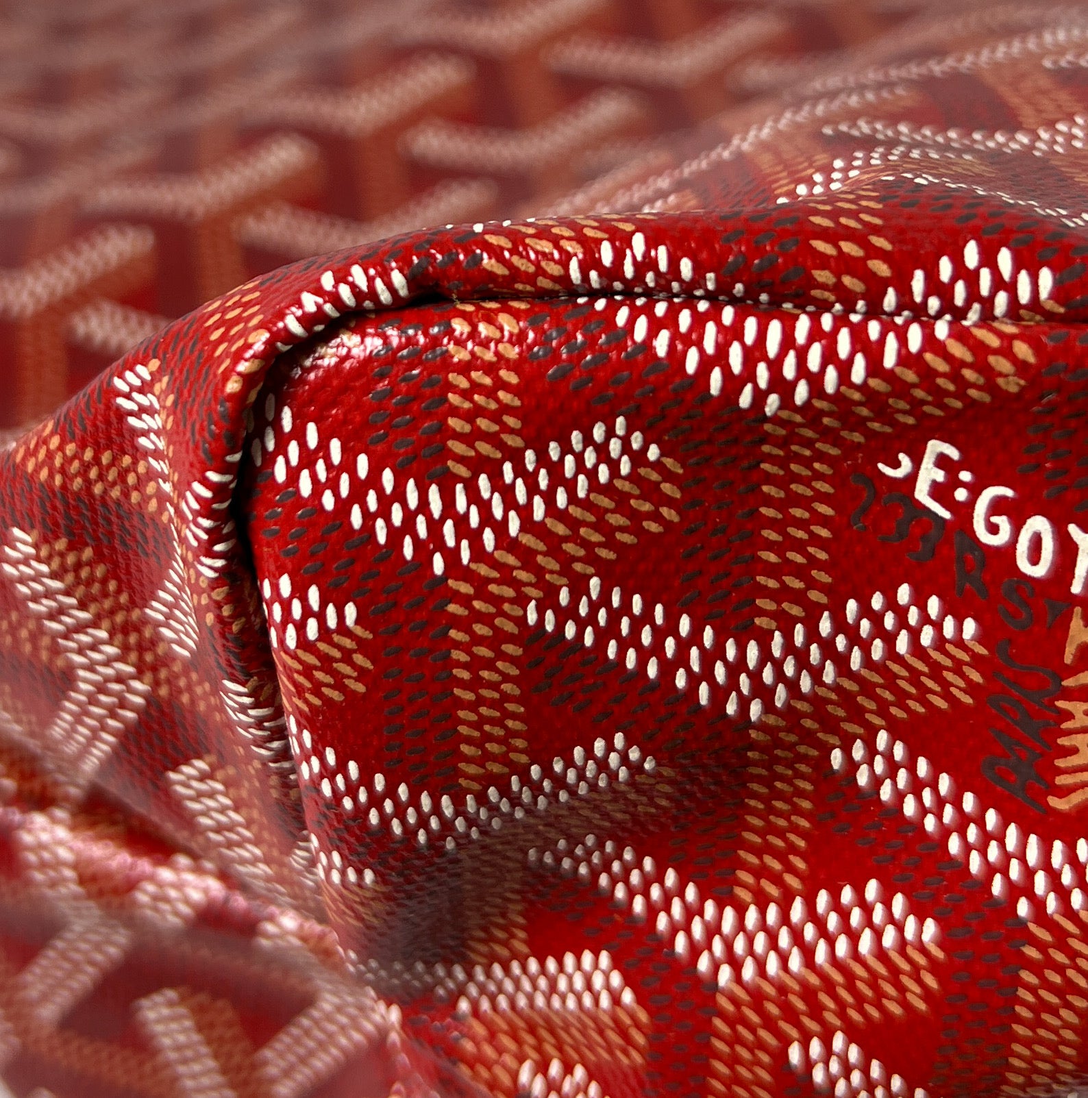 Goyard Saint Louis red tote PM