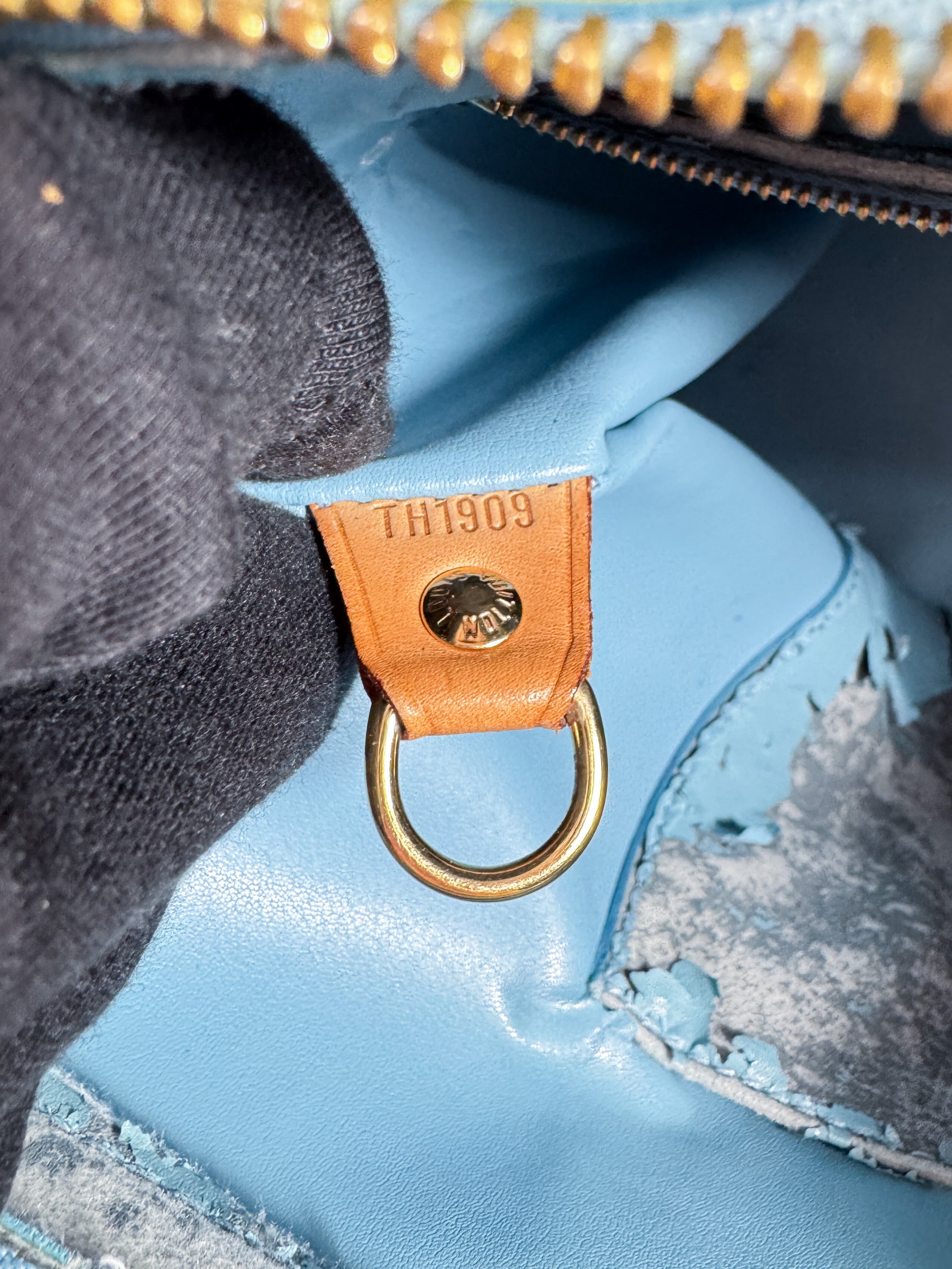 Louis Vuitton lime green vernis Houston tote TH1909 *as is*