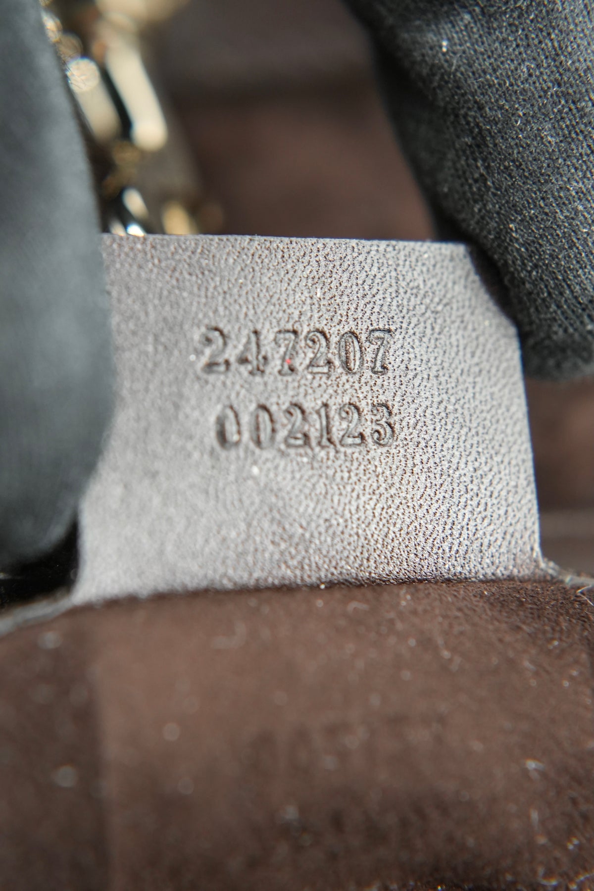 Gucci brown Python Craft tote 002123