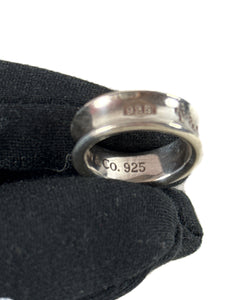 Tiffany & Co sterling silver 1837 ring