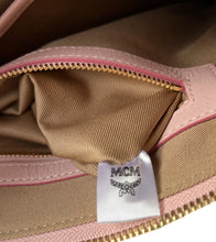 MCM pink visetos slim pouch crossbody