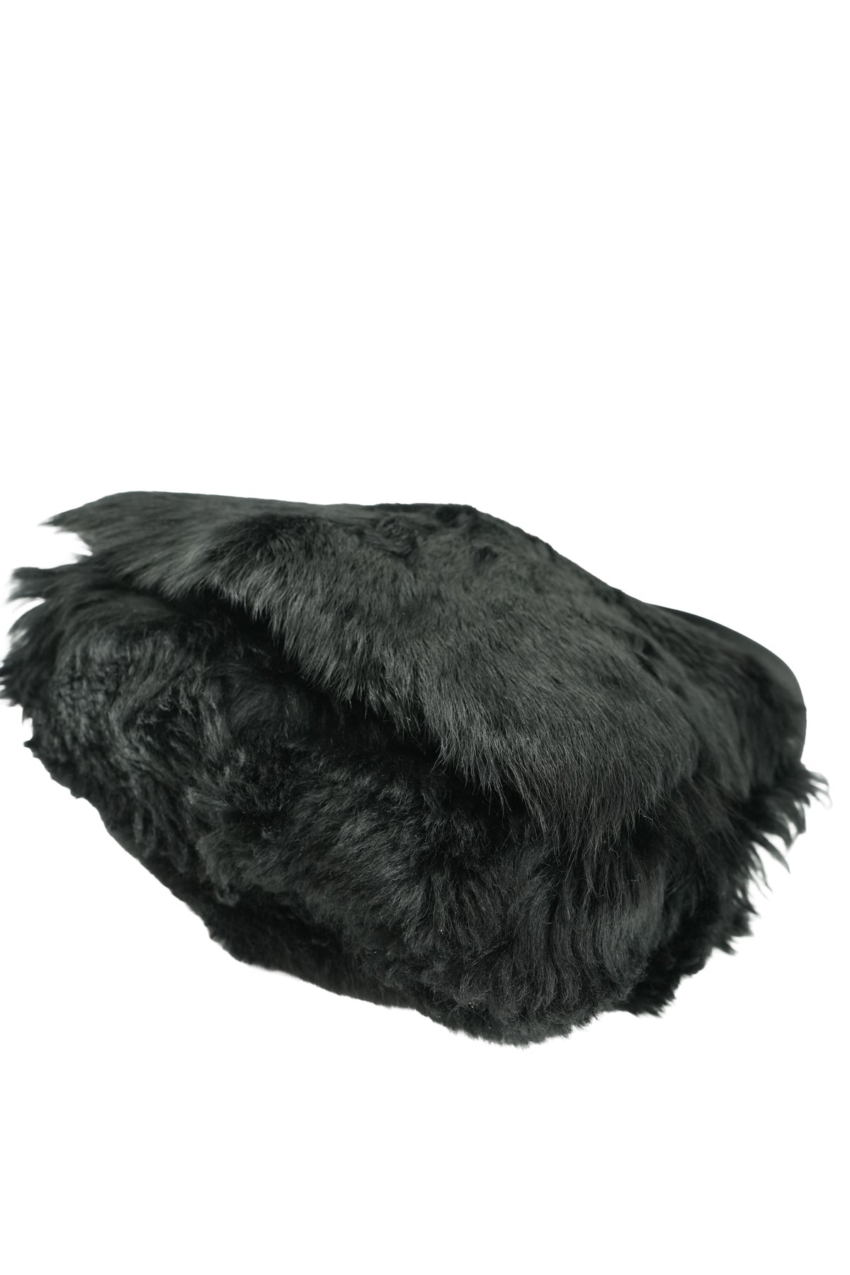 Gucci black fur messenger crossbody 001-1033-1935