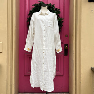 FARM RIO white linen dress size XL NWT