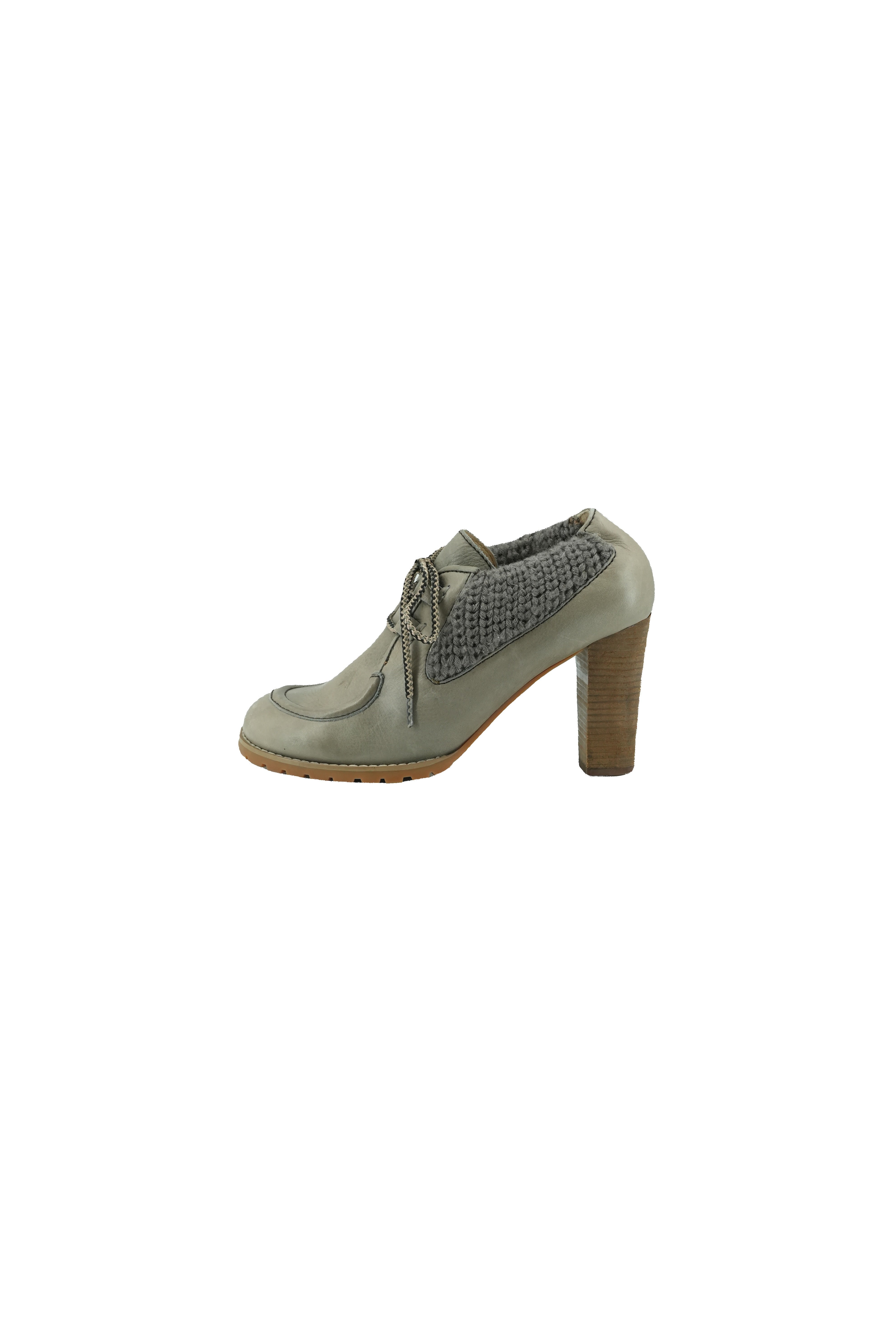 See by Chloé taupe leather heeled booties size 39.5