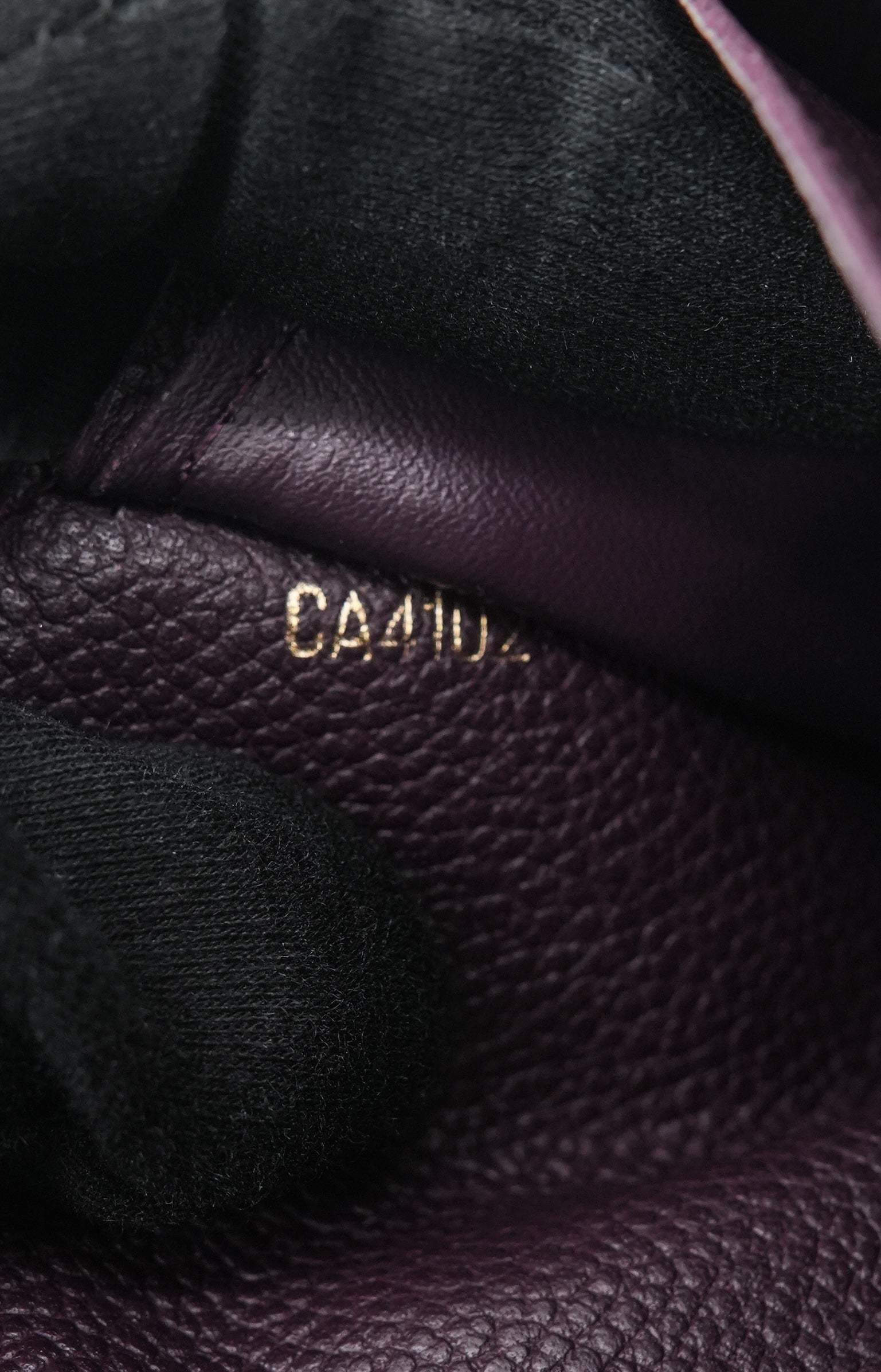 Louis Vuitton monogram Empreinte dark purple Curieuse wallet with insert CA4102