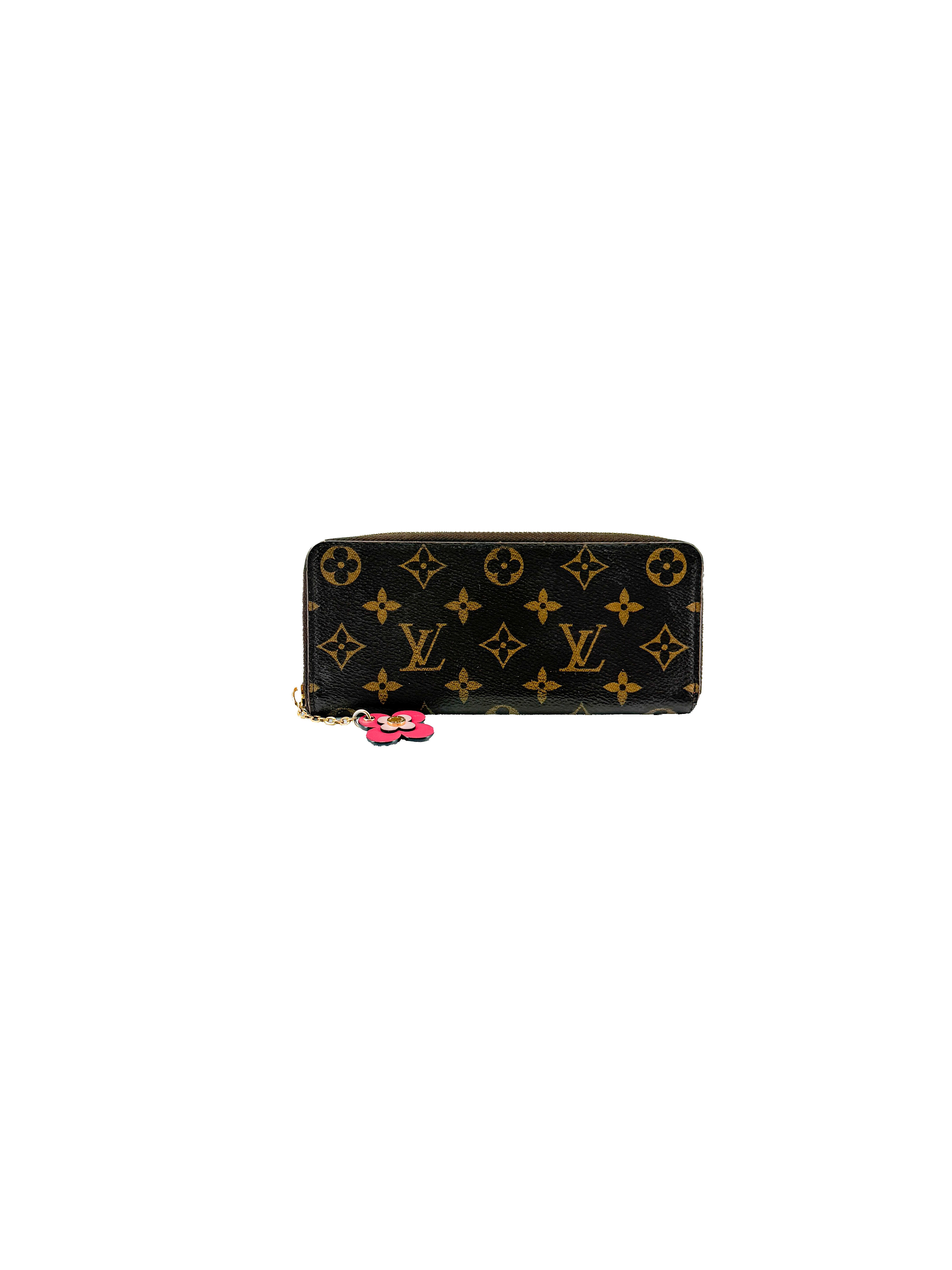 Louis Vuitton monogram floral limited edition Clemence wallet GI4118