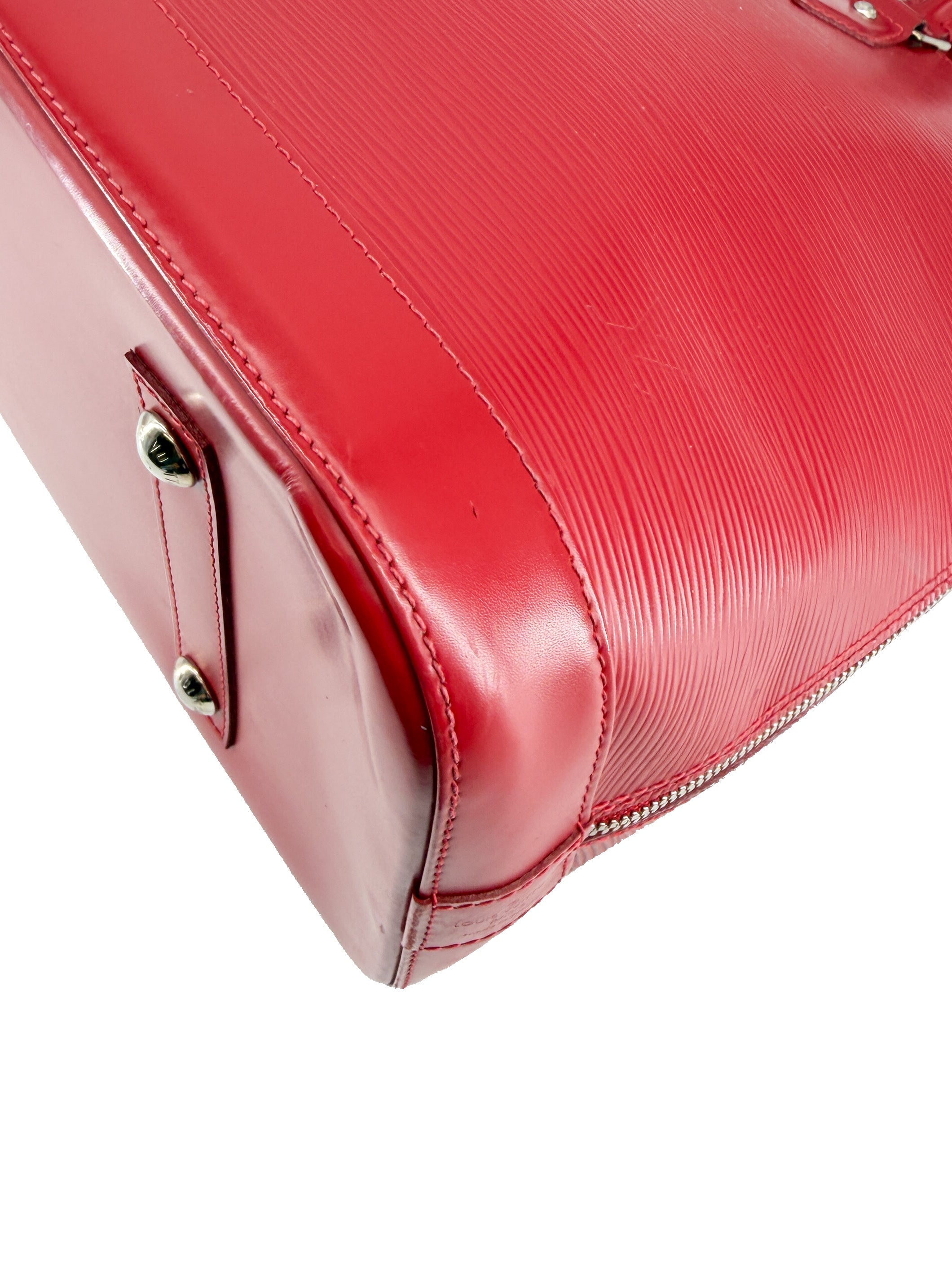 Louis Vuitton red epi Alma GM MI4182