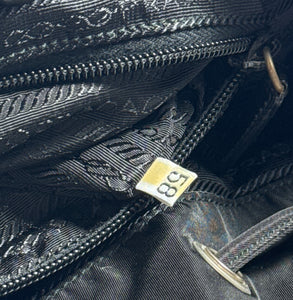 Prada tessuto black nylon backpack