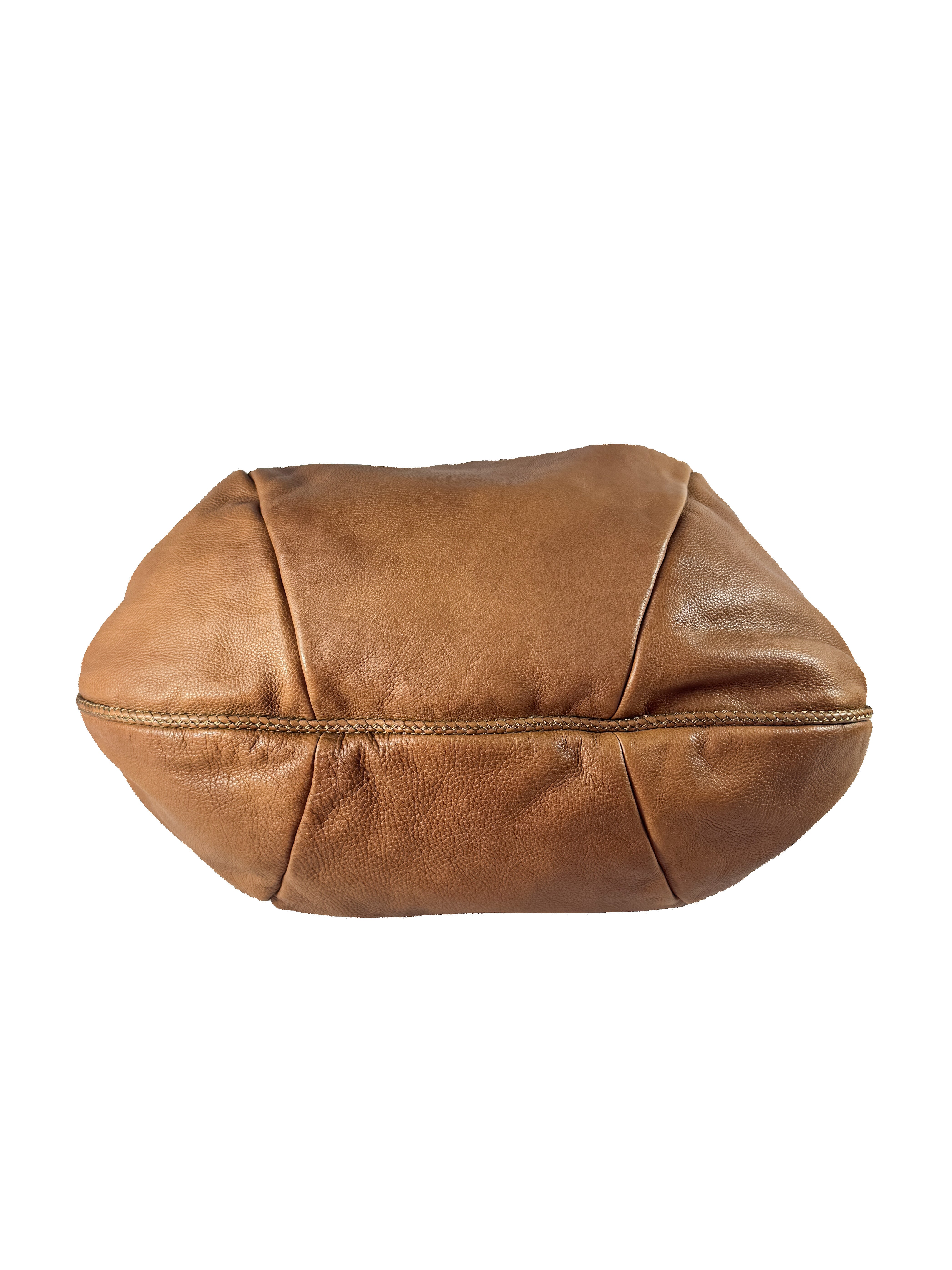 Gucci brown Marrakech leather shoulder bag