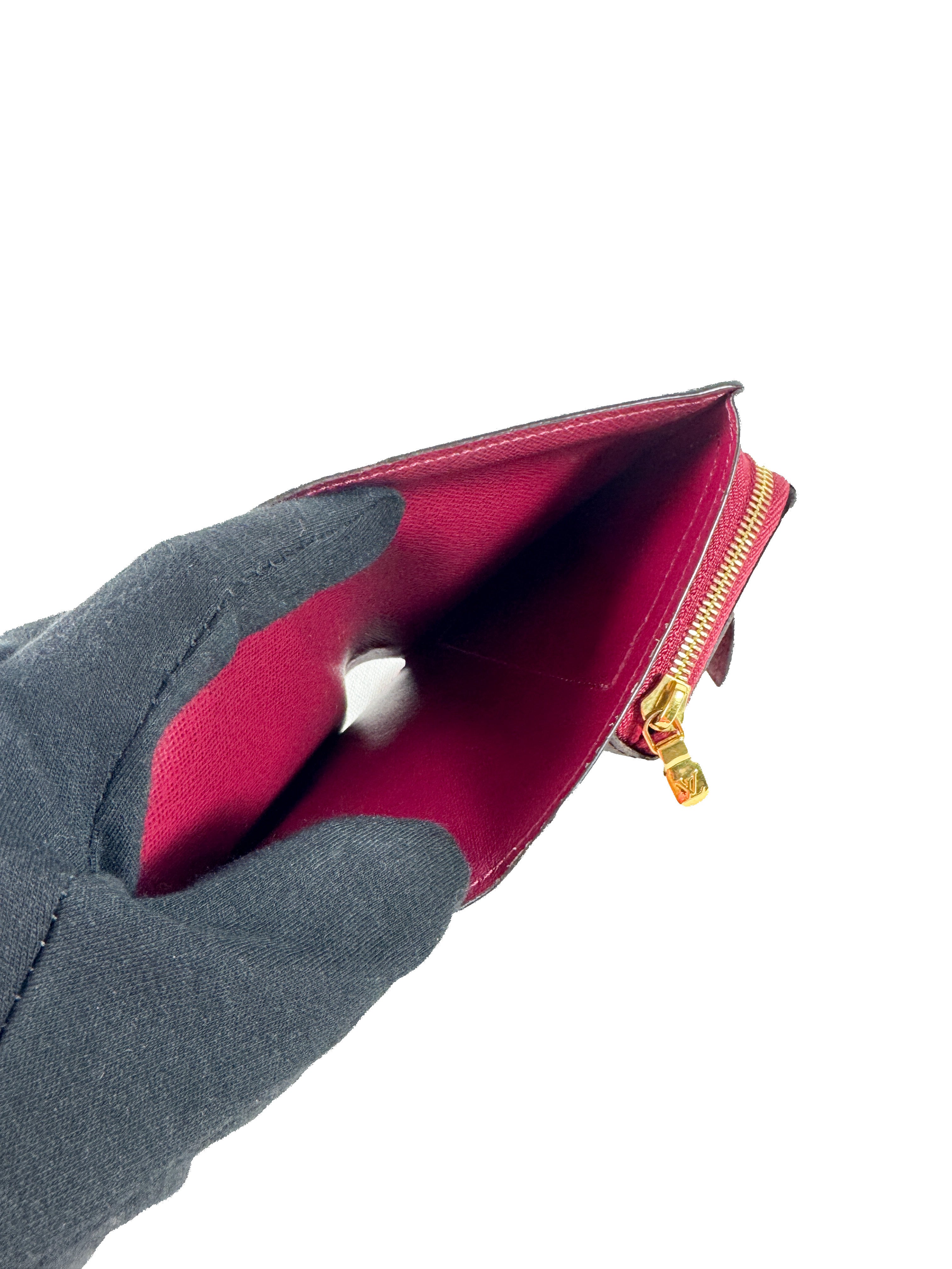 Louis Vuitton Monogram Fuchsia Portefeuille Juliet Wallet SP4200