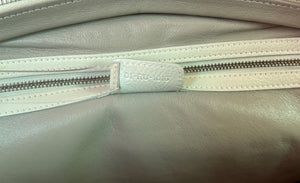 Christian Dior off white leather shoulder bag