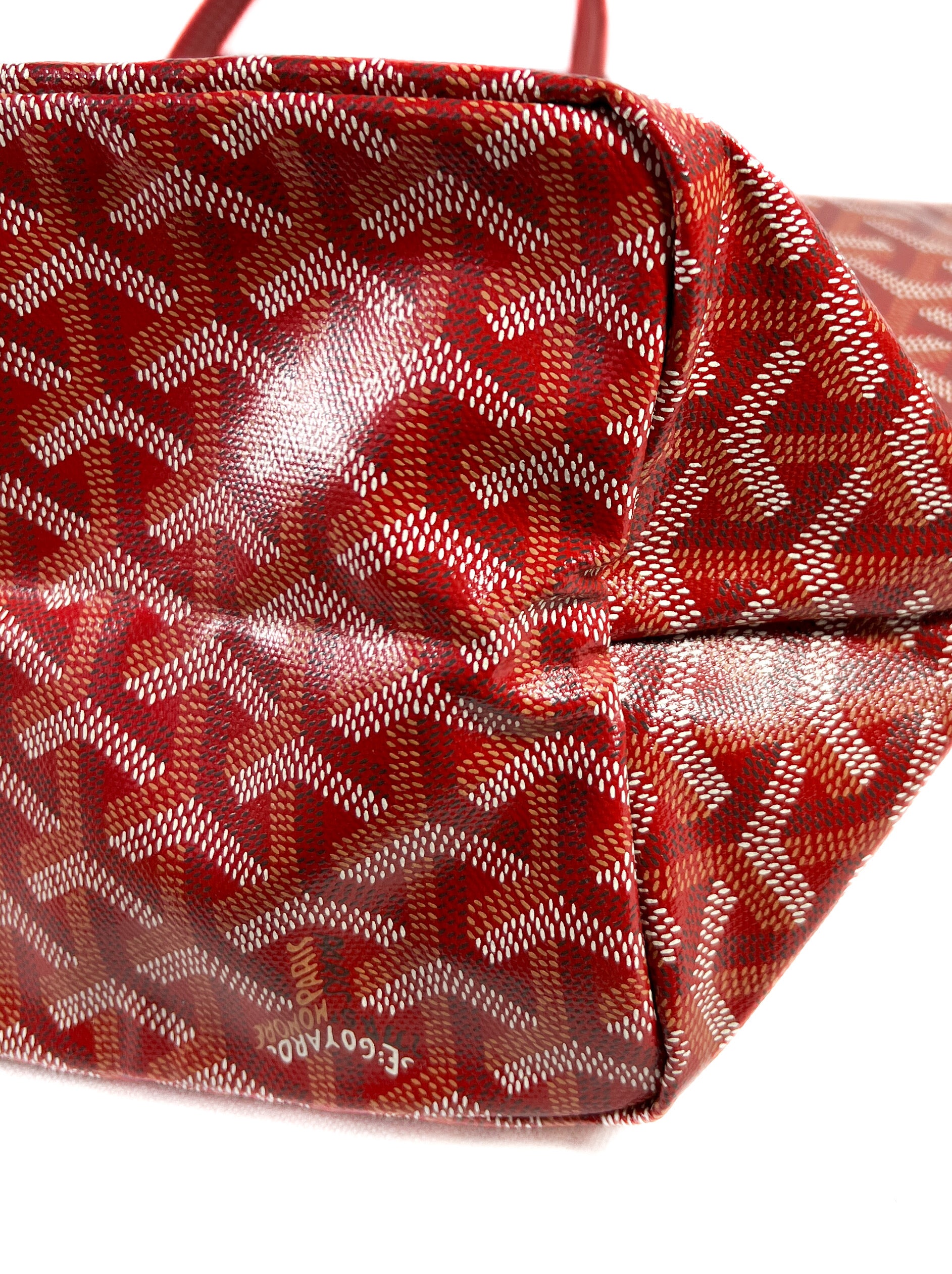 Goyard Saint Louis red tote PM