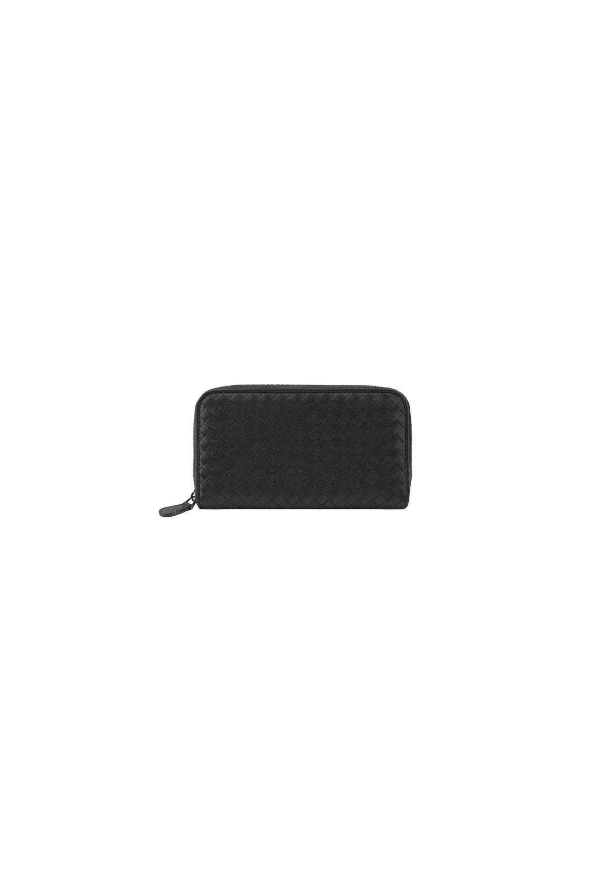 Bottega Veneta brown Intreciatto zip around wallet B07365684U