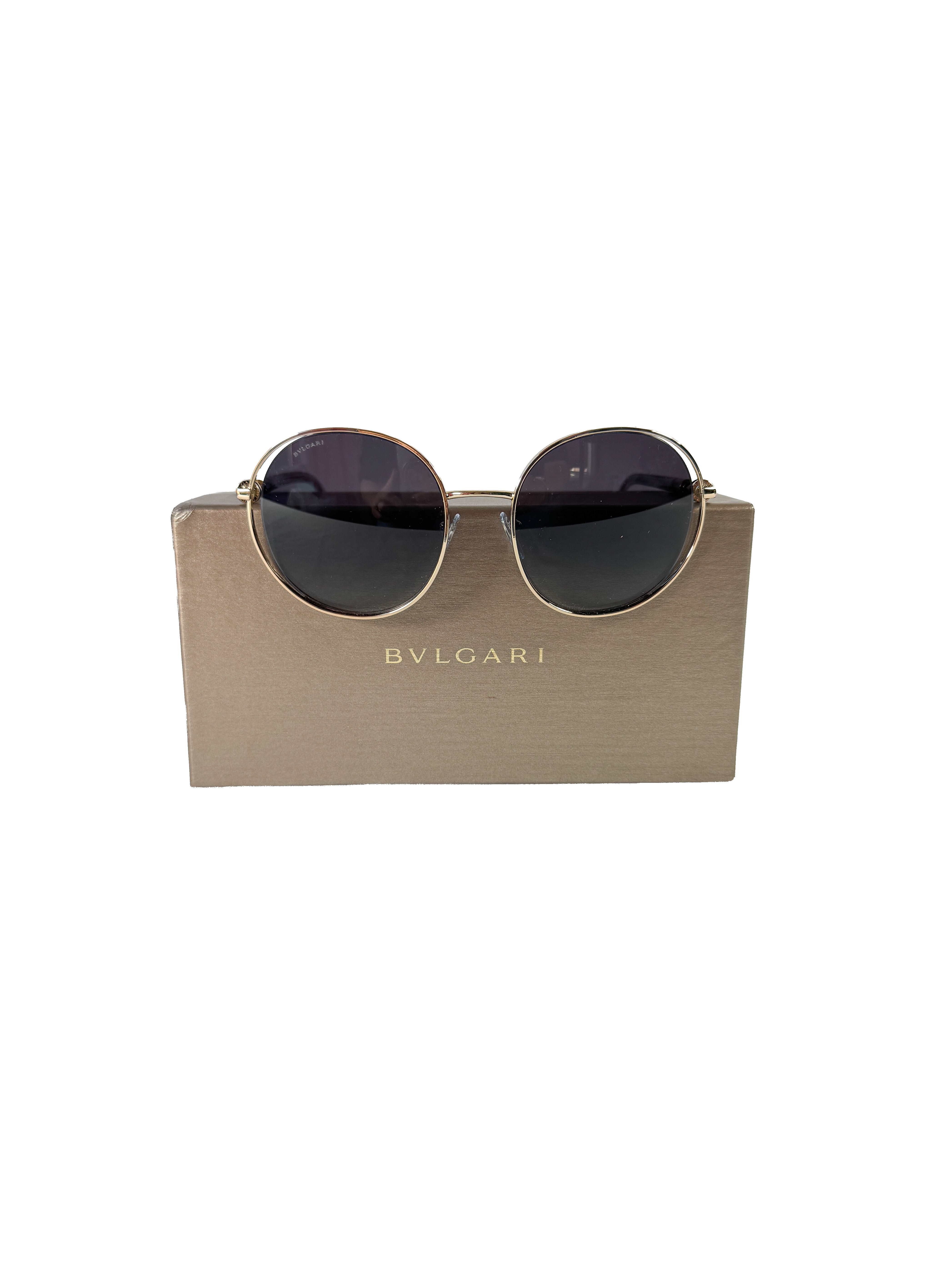 BVLGARI blue/gray sunglasses 6135 CASE/BOX