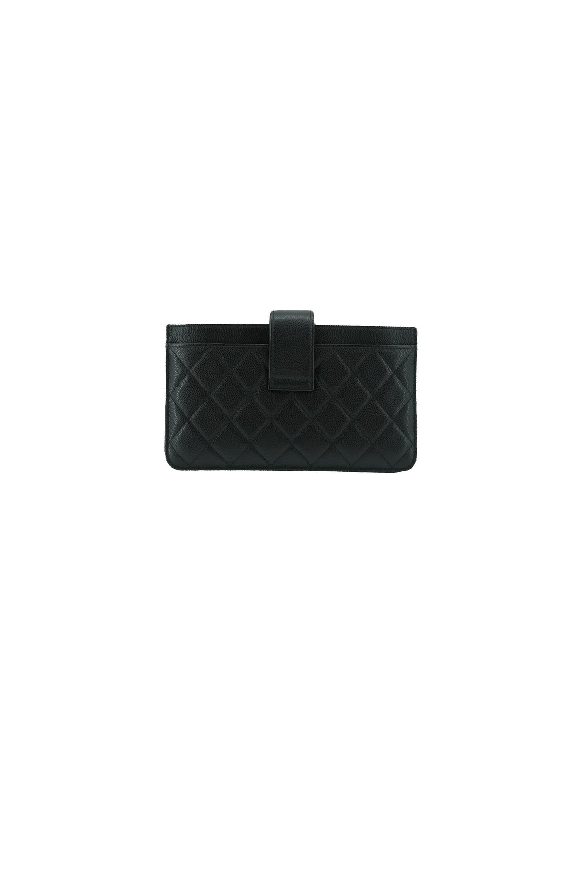 Chanel caviar quilted classic strap pouch long wallet 28686501