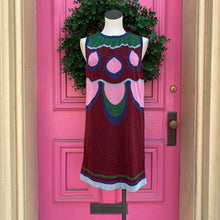 M Missoni burgundy multicolor knit dress size 6