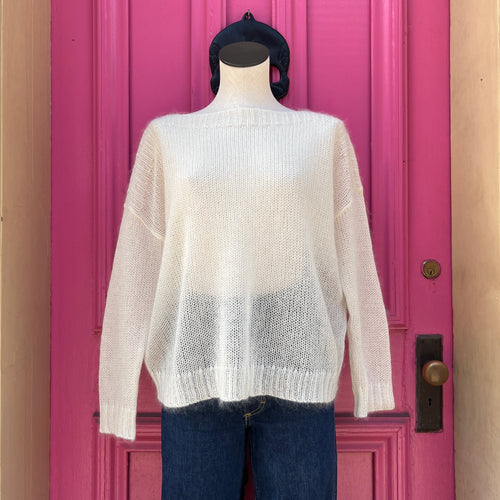 Eileen Fisher cream lightweight sweaters size S