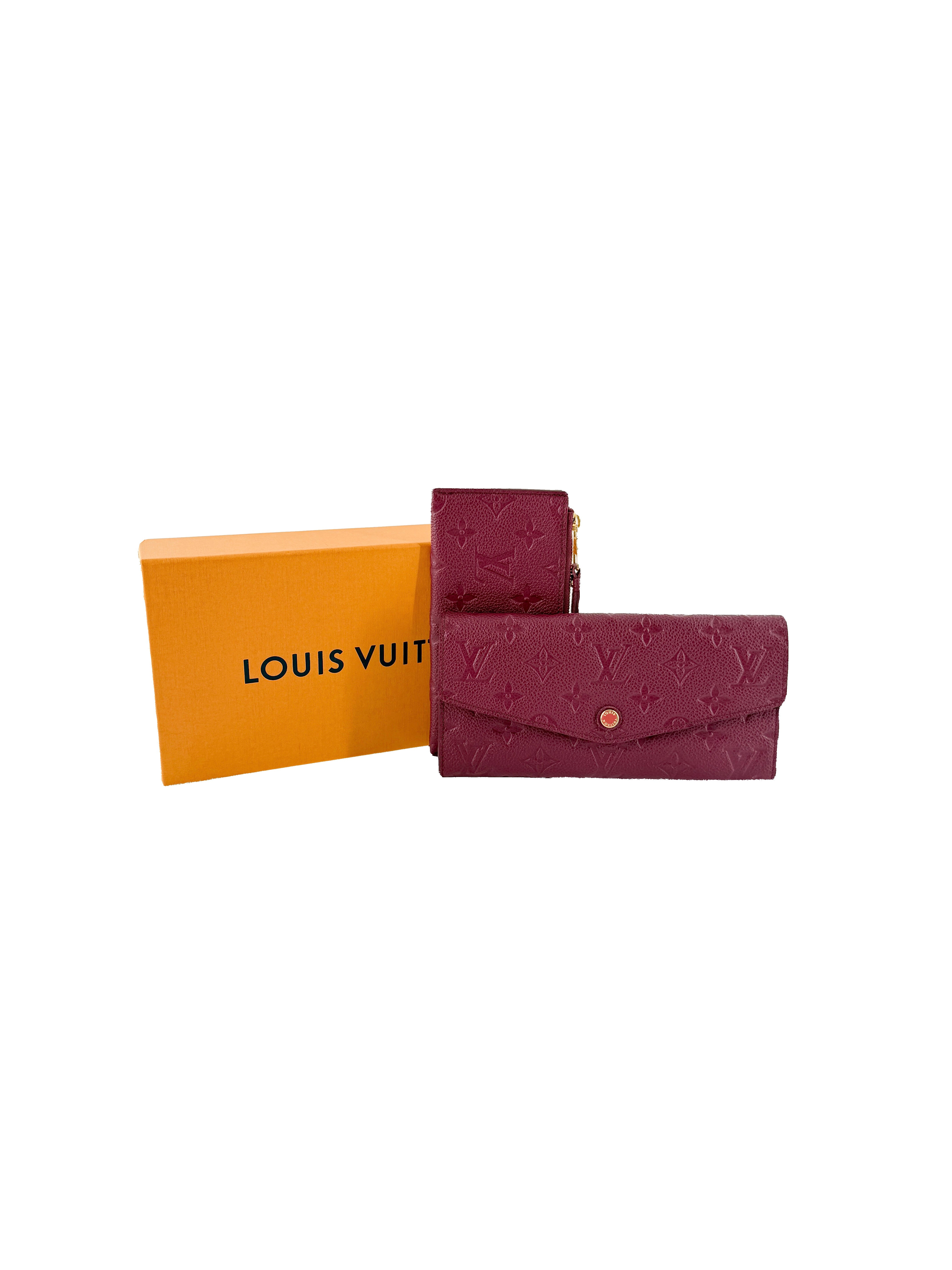 Louis Vuitton Aurore empreinte leather Curieuse wallet /insert CA3112
