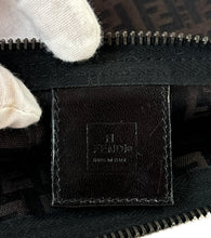 Fendi brown black Zucchino zip pouch