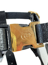 Gucci black leather harness 493949