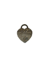 Tiffany & Co sterling silver I love you script heart charm
