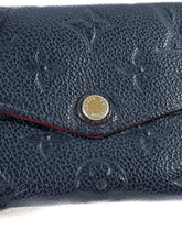 Louis Vuitton navy empreinte leather key pouch TJ4240