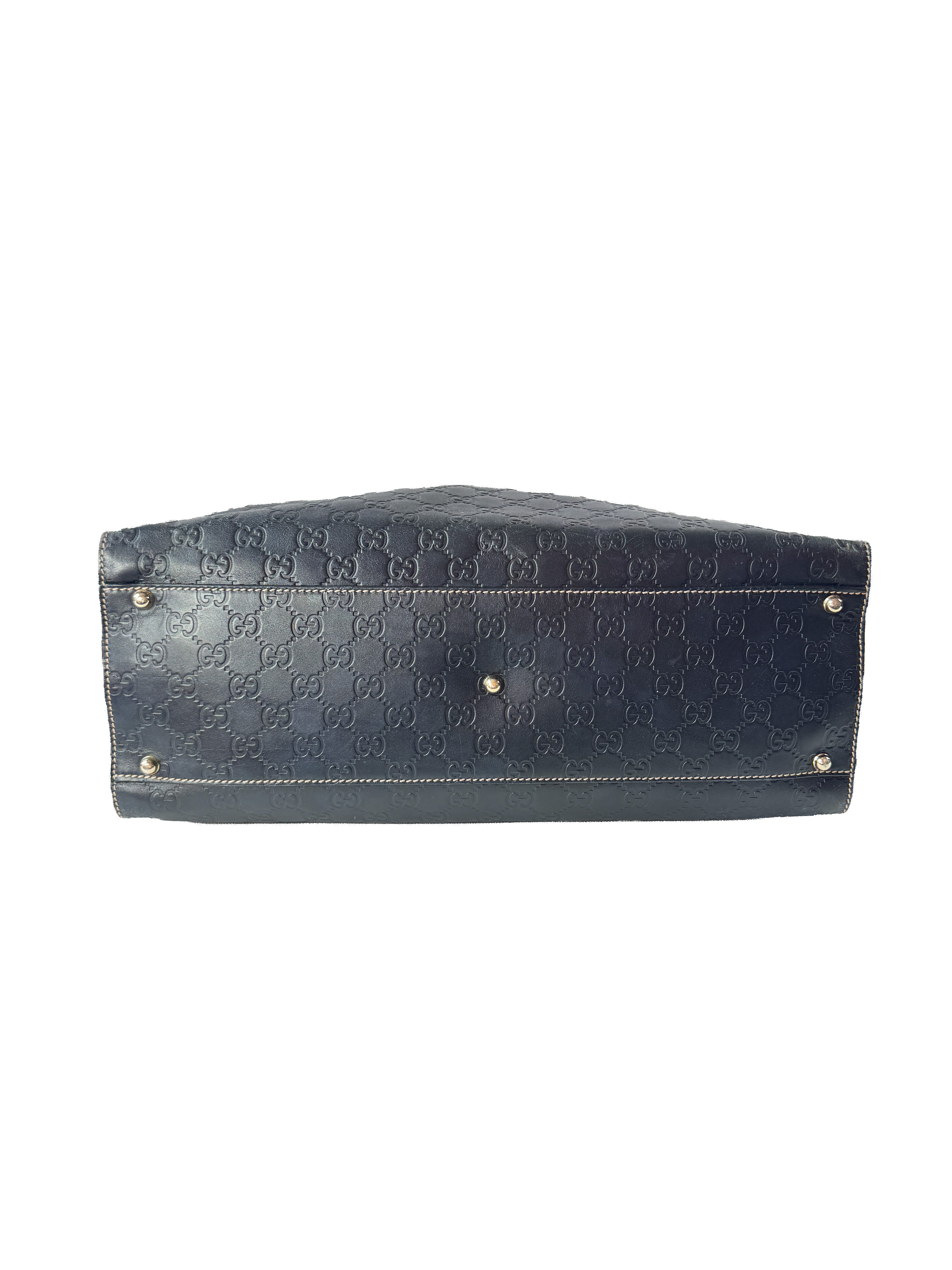 Gucci Guccissima deep navy new Jackie satchel 152610 002058