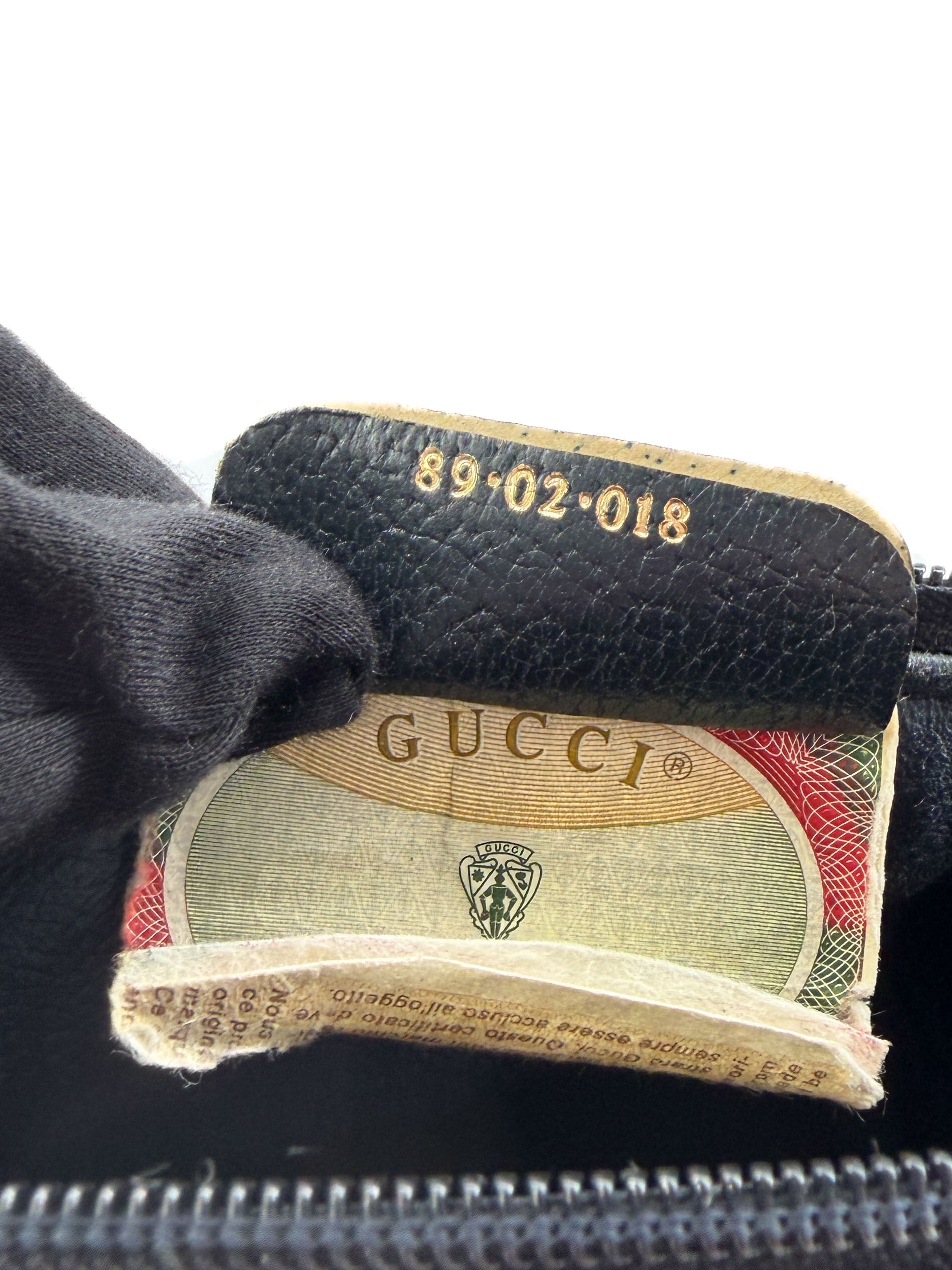 Gucci navy Sherry line crossbody 89-02-018