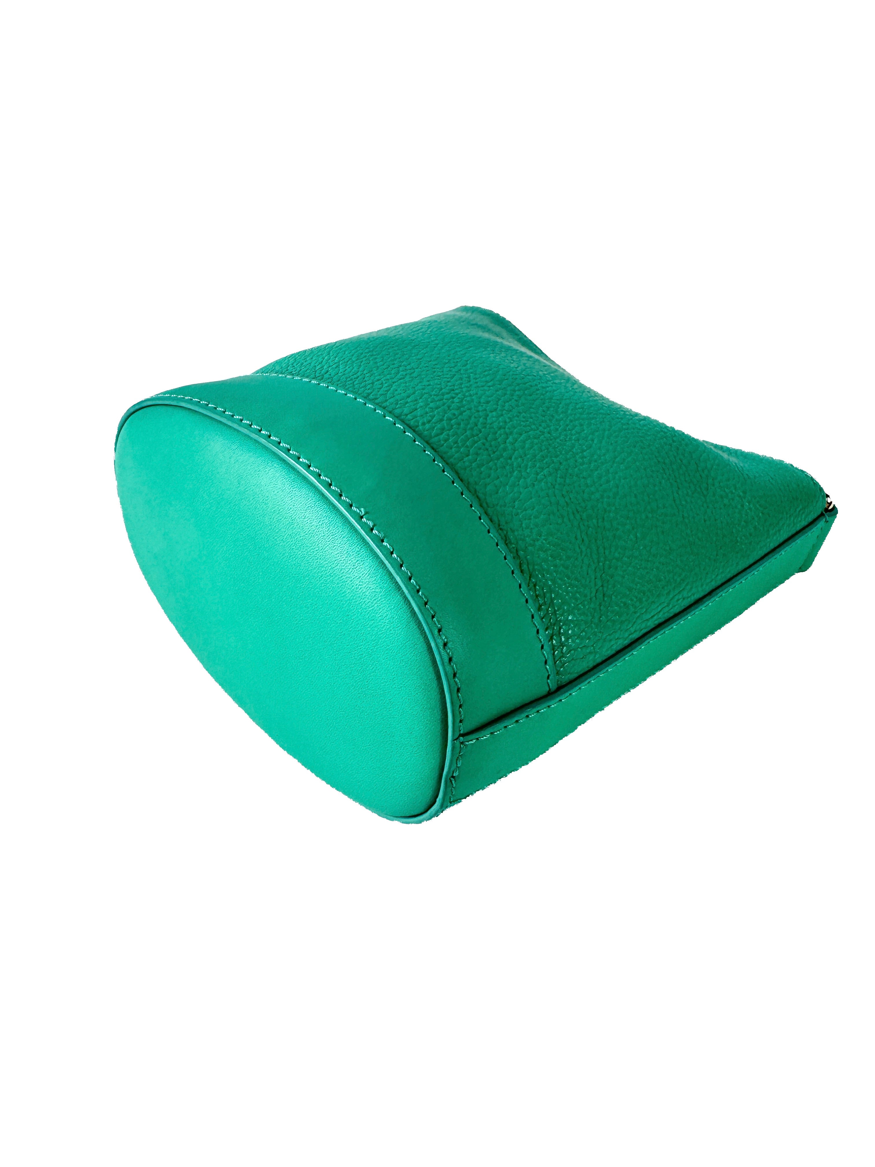 Mulberry green leather mini Jamie bucket bag 2289055