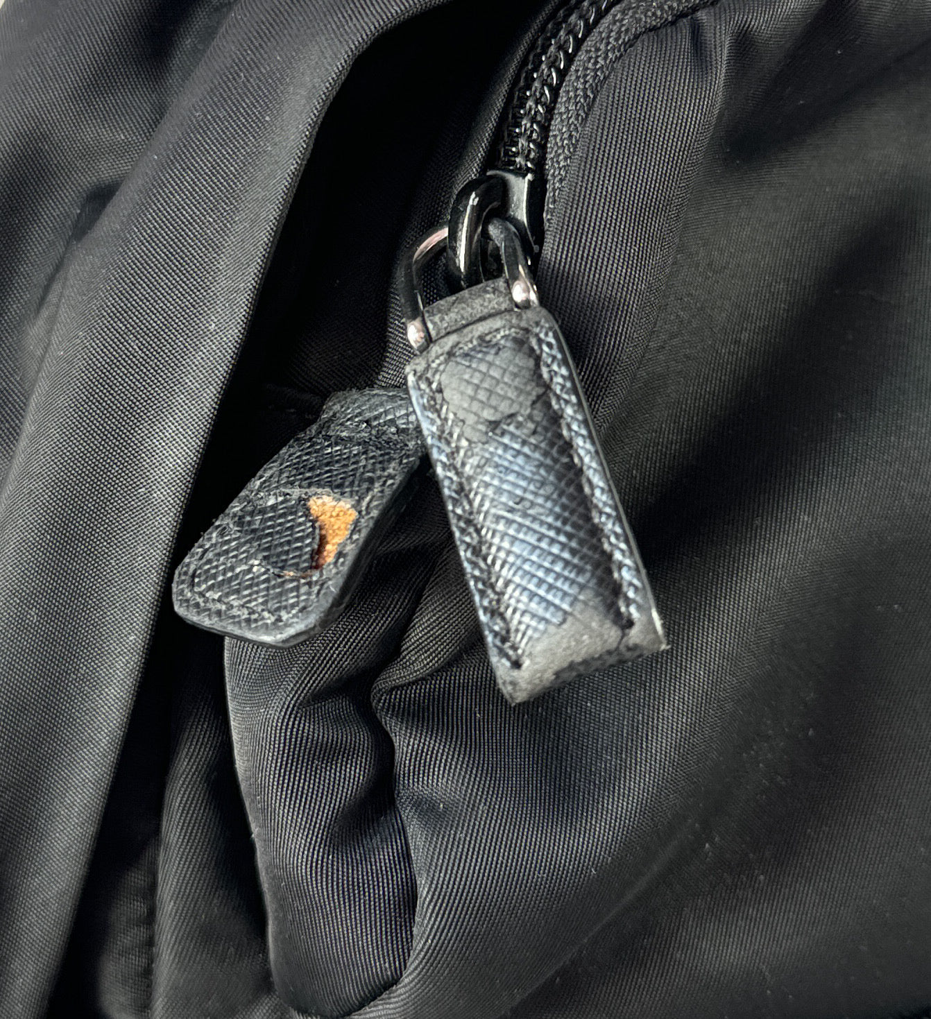 Prada black nylon Tessuto sling backpack **as is**