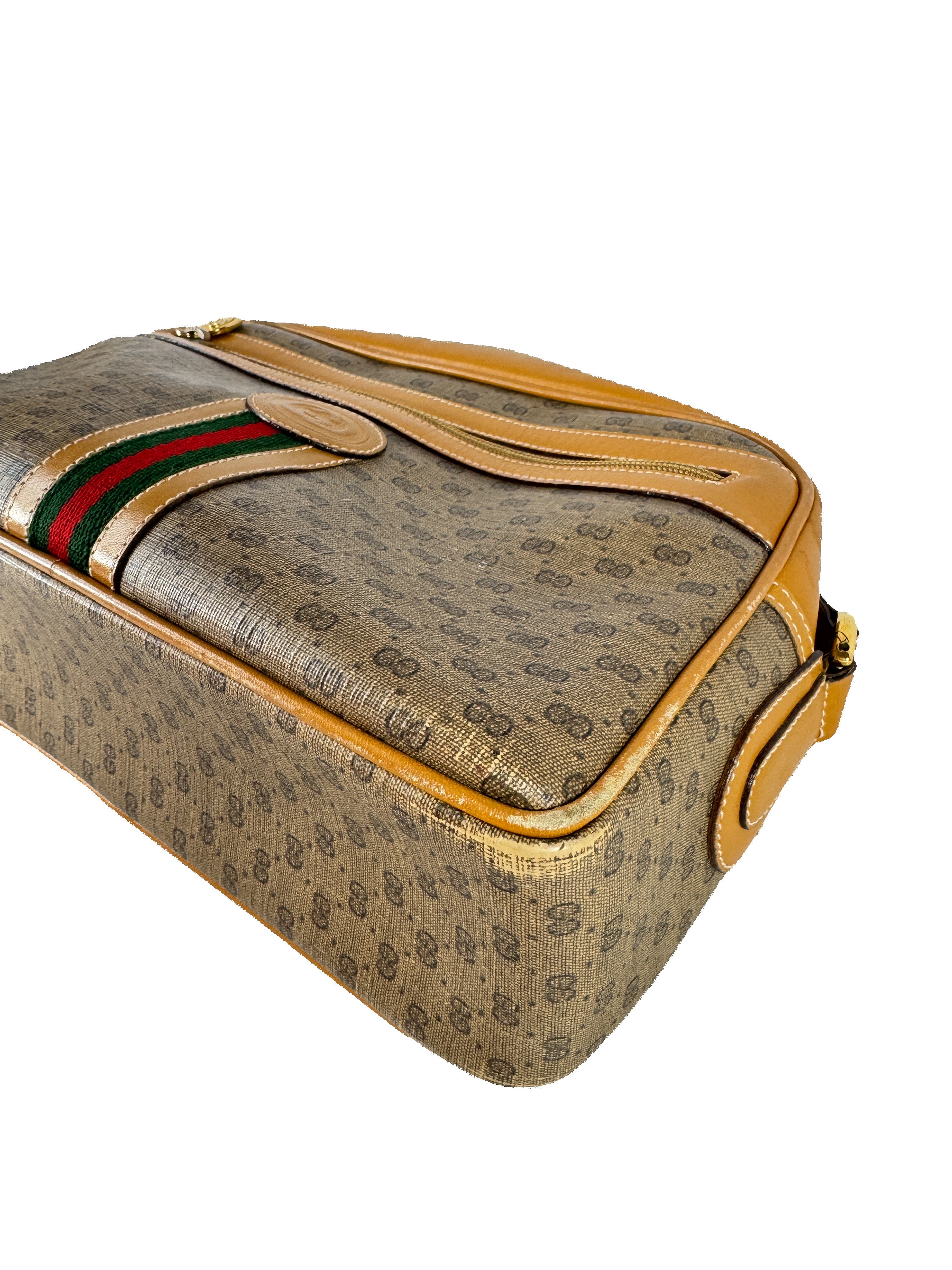 Gucci brown micro GG crossbody 001-113-0942