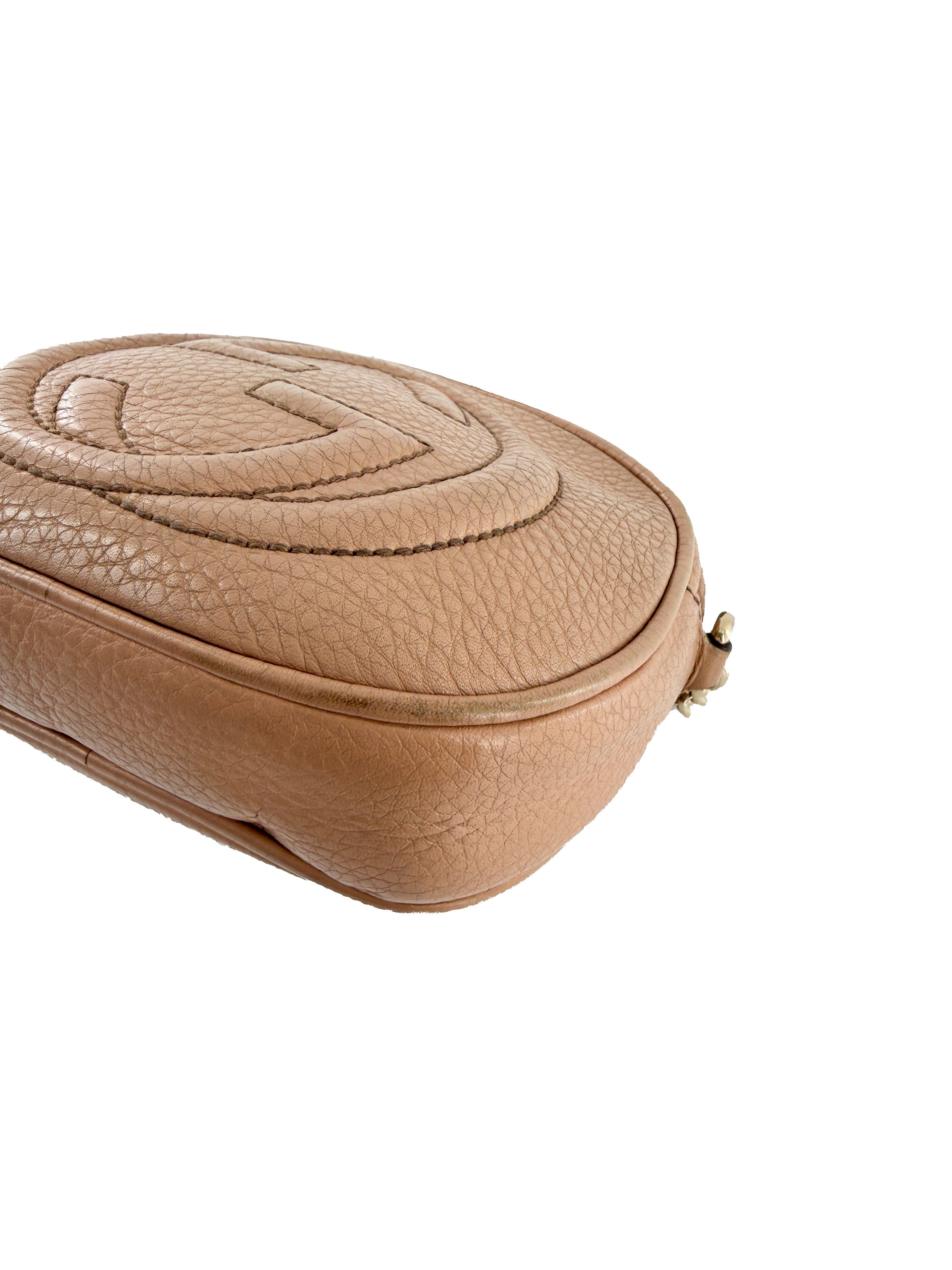 Gucci brown leather soho disco mini crossbody 353965 498879