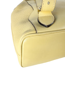 Gucci yellow leather vintage Bamboo backpack 003-58-0016