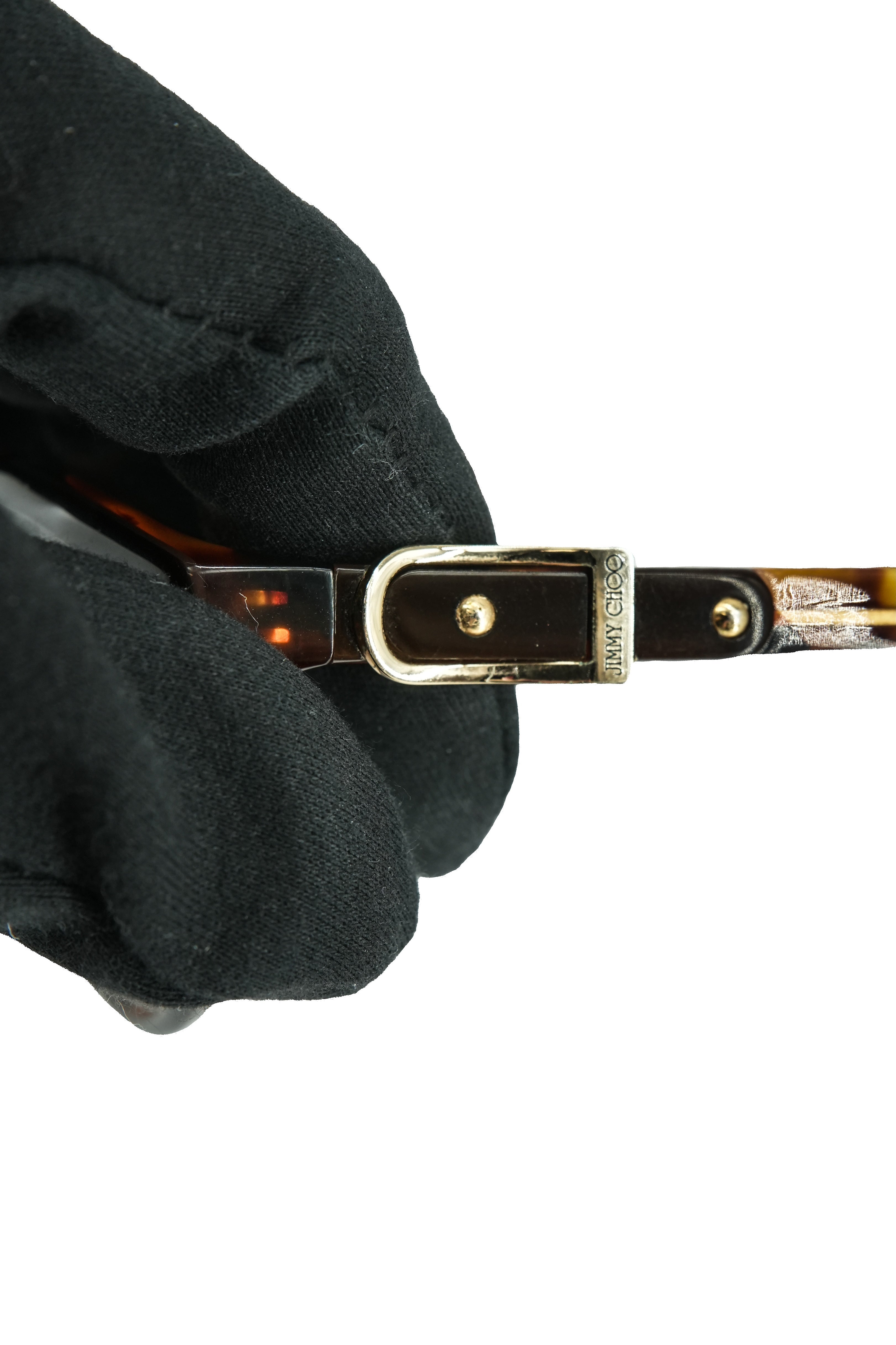 Jimmy Choo tortoise buckle sunglasses *Case*