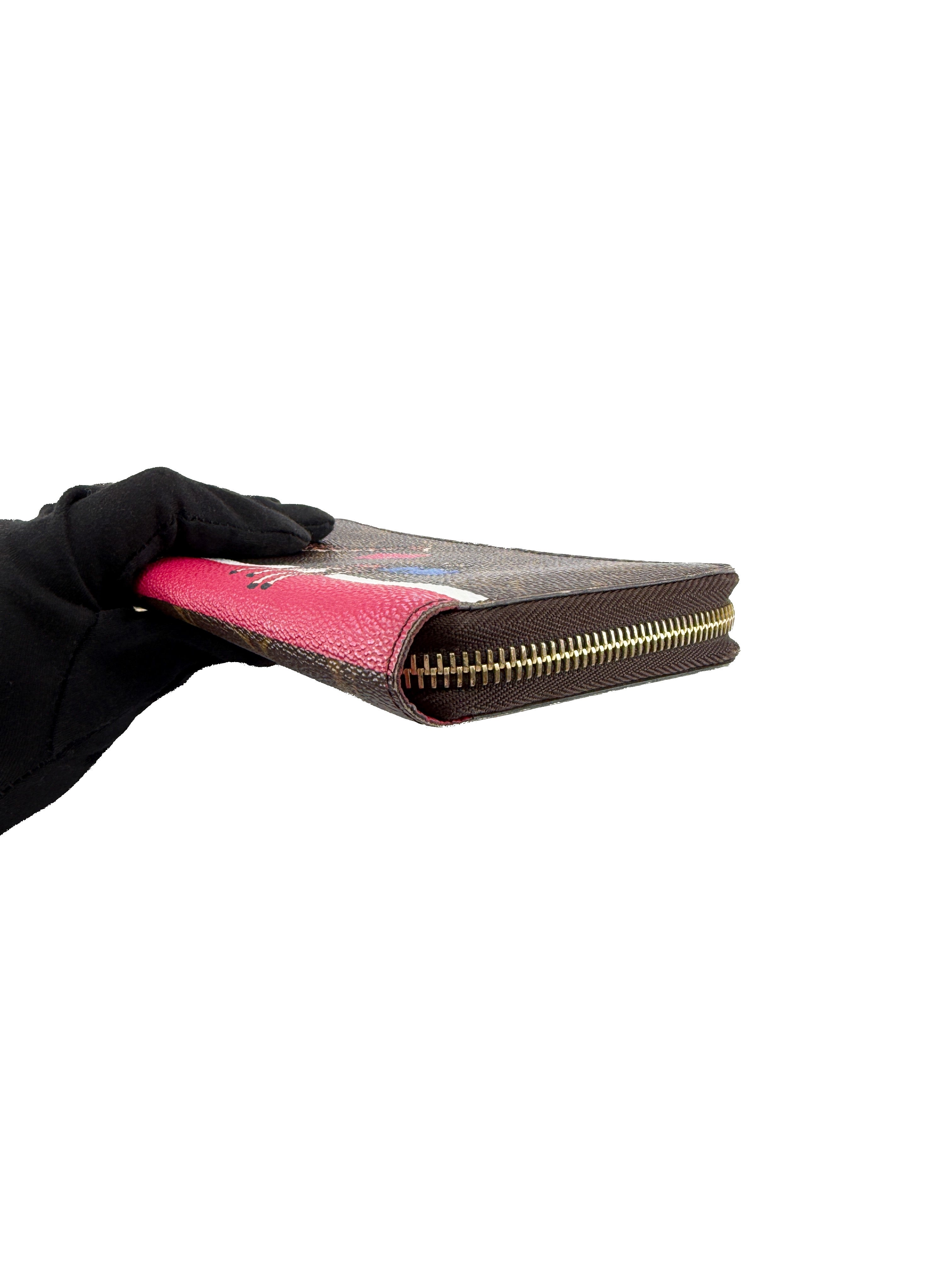 Louis Vuitton monogram Giraffe Limited Edition Monogram Canvas Illustre Zippy Wallet GI2187 - My Girlfriend's Wardrobe LLC