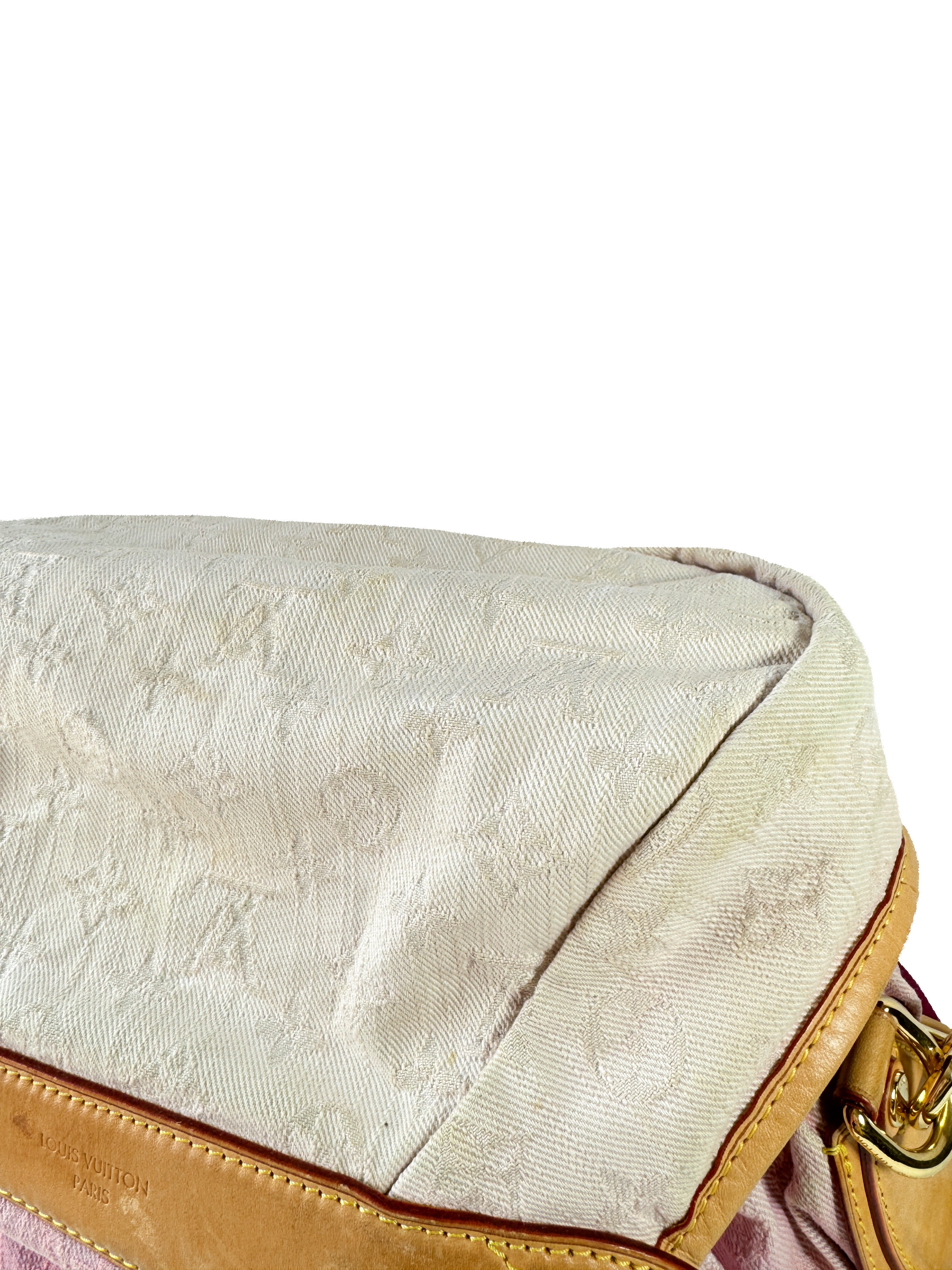 Louis Vuitton Sunshine pink denim monogram FL0130