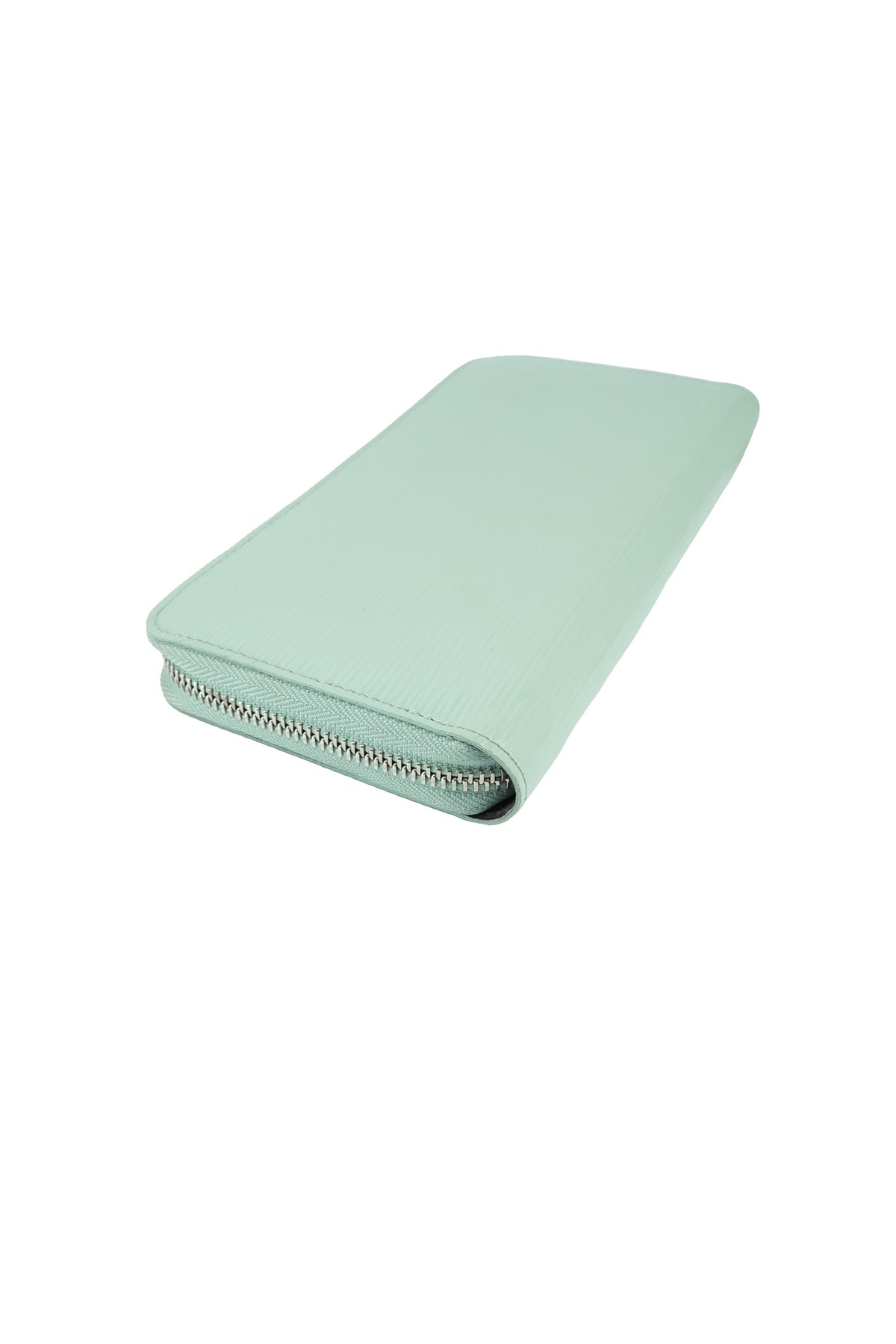 Louis Vuitton light green epi electric wallet CA0162
