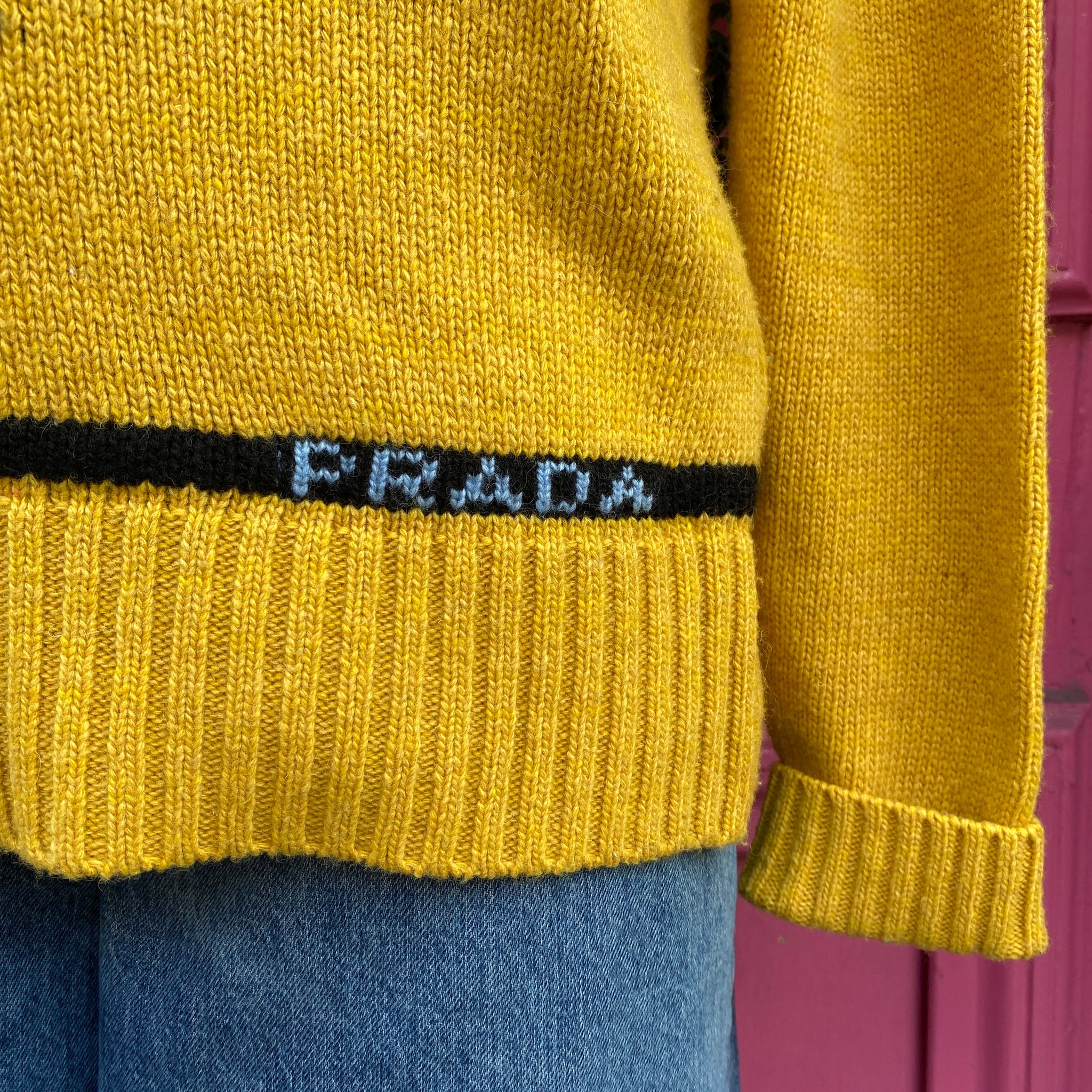 Prada yellow/black Monkey sweater size S/M (approx) – My