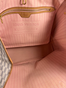 Louis Vuitton damier azur neverfull GM 2021 rose ballerine