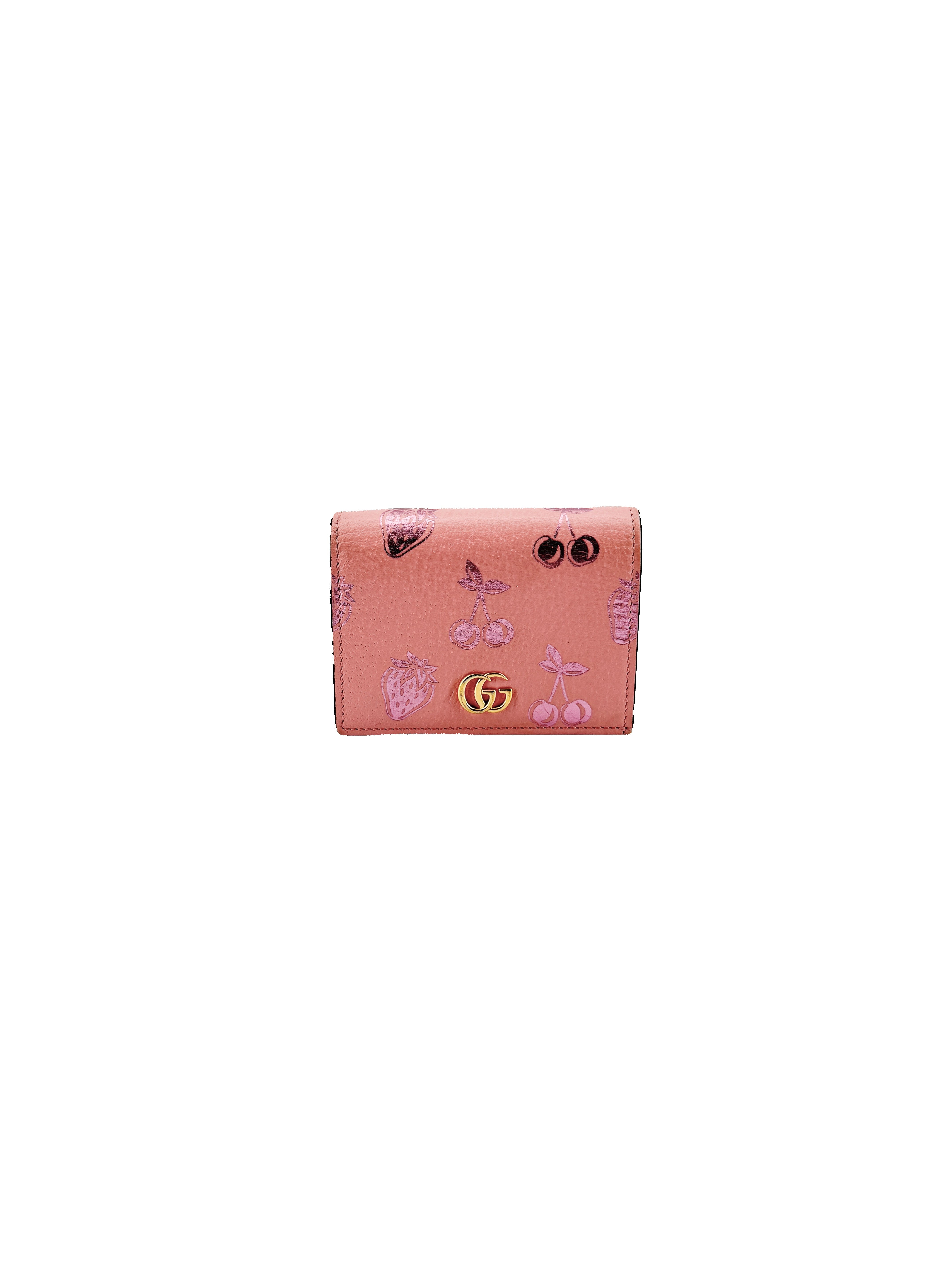 Gucci pink berry Compact wallet 456125-2067