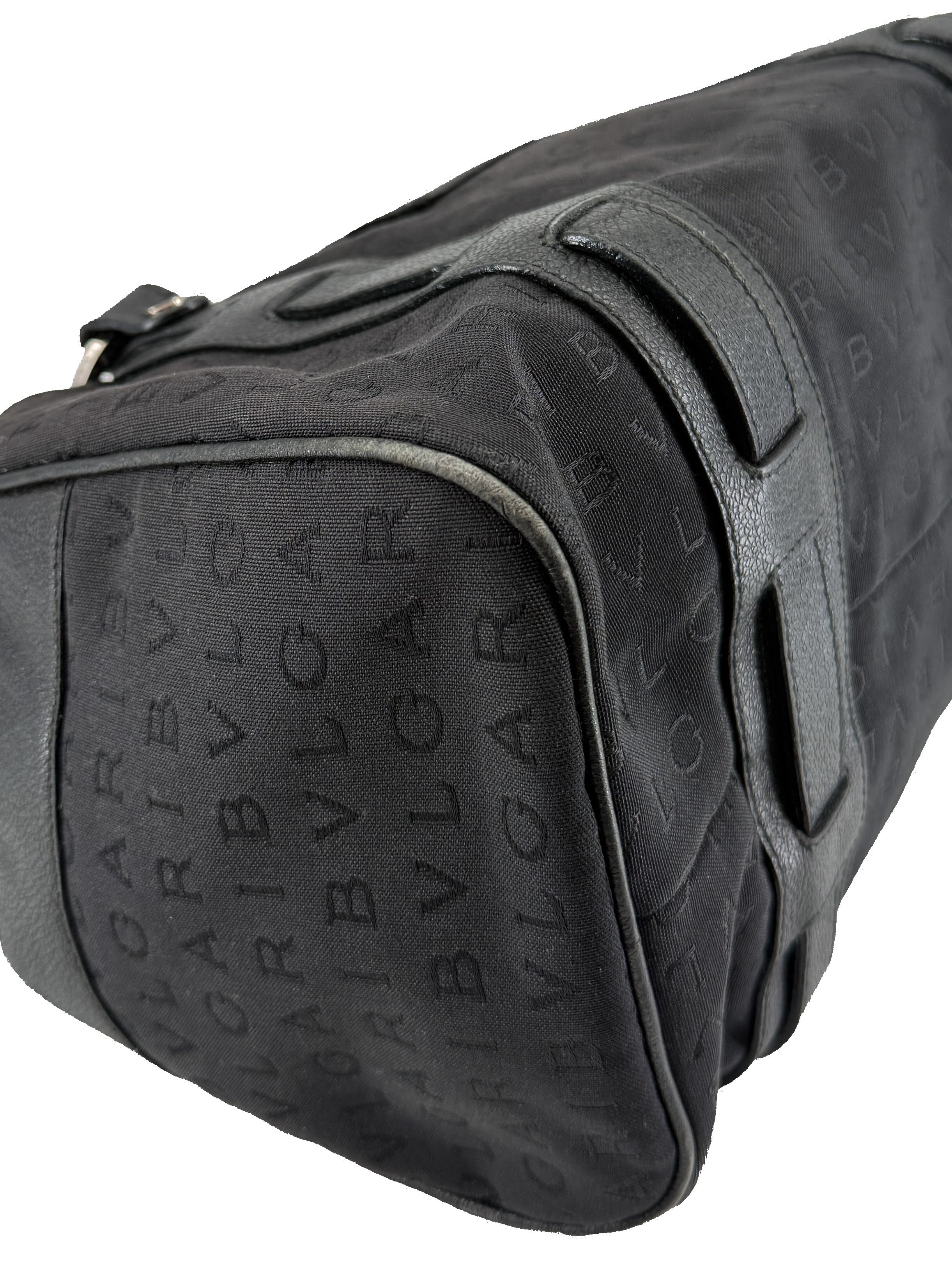 BVLGARI black logo mania satchel