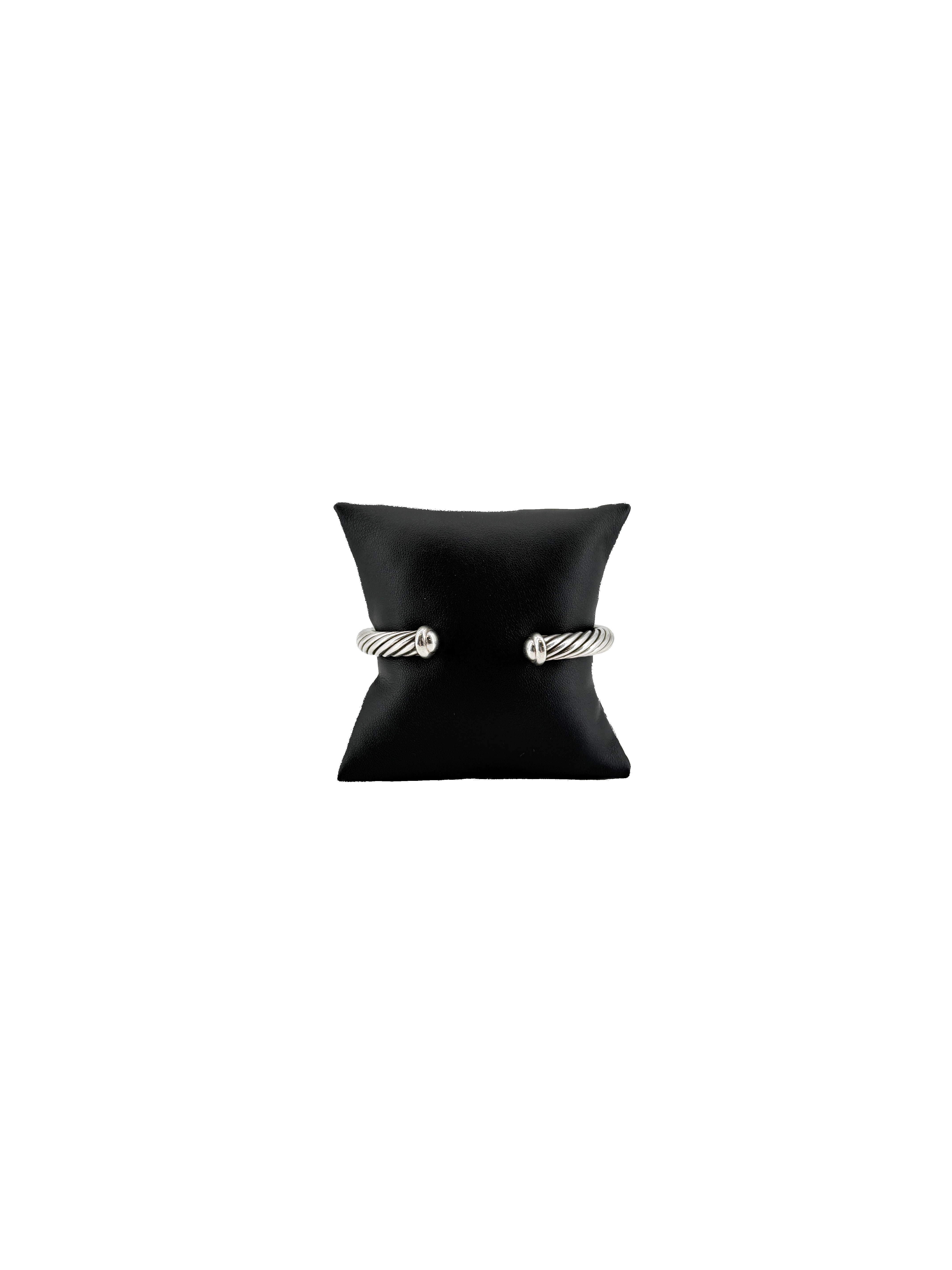David Yurman sterling silver, 14K gold X crossover cuff