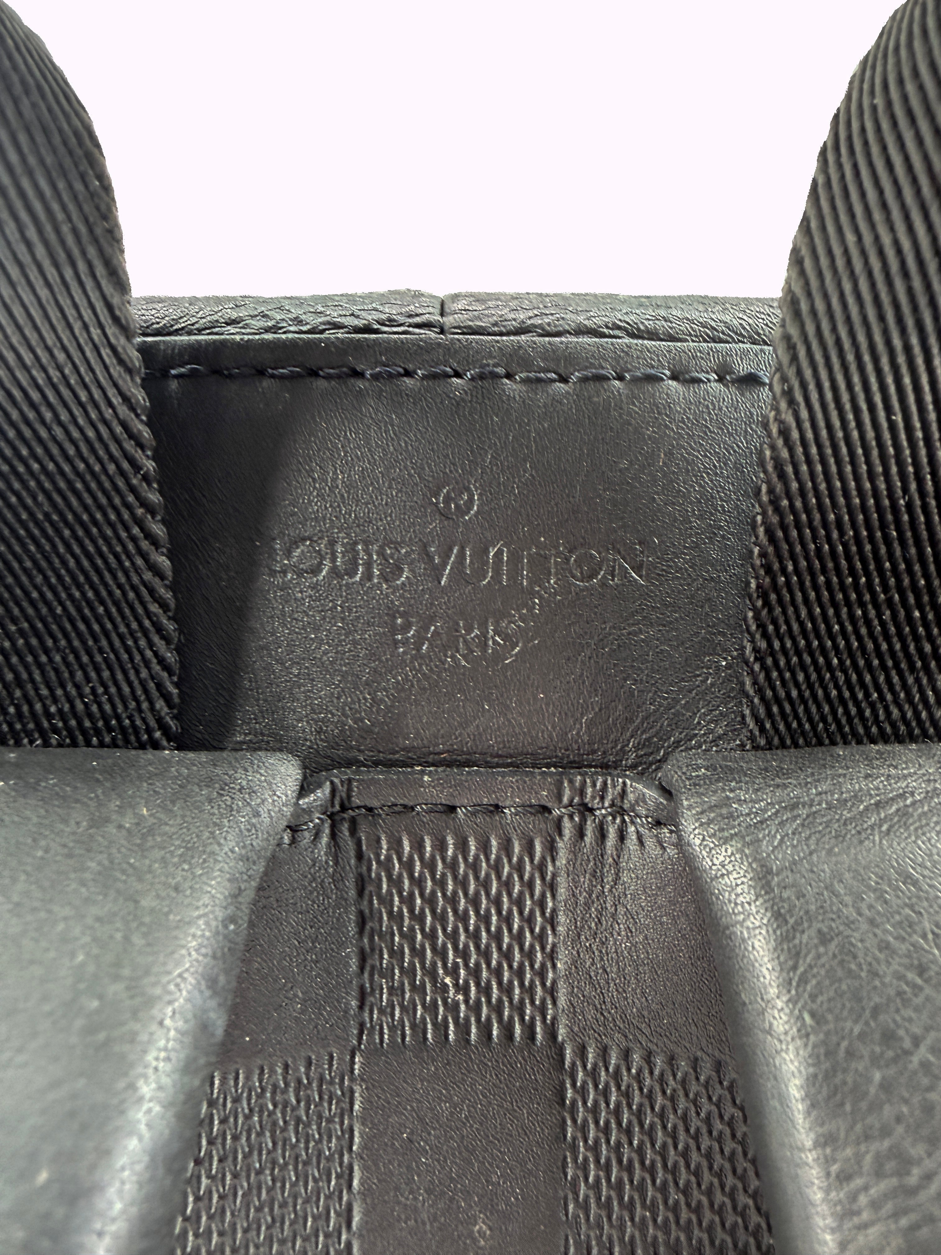 Louis Vuitton black damier infini Campus backpack CA0210